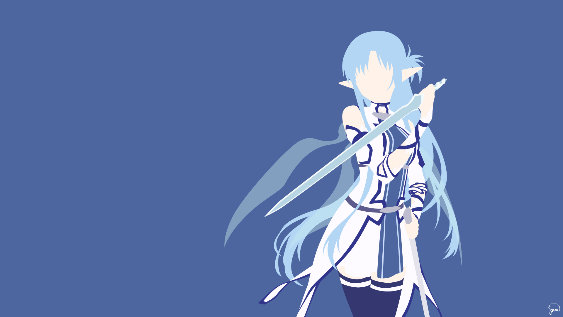 Asuna Yuuki from Sword Art Online HD Wallpaper