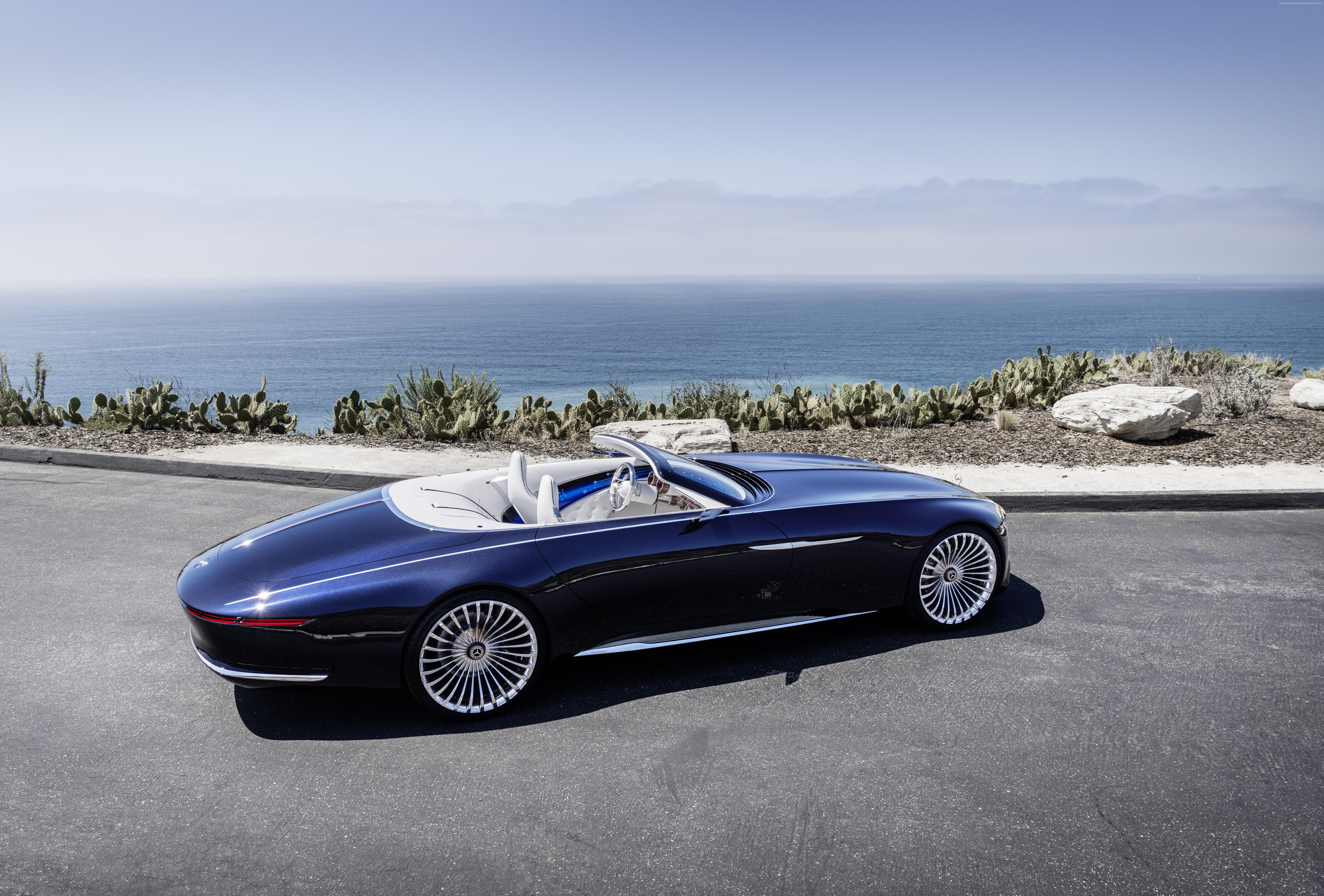 Mercedes-Maybach Vision 6 Cabriolet electric car HD Wallpaper