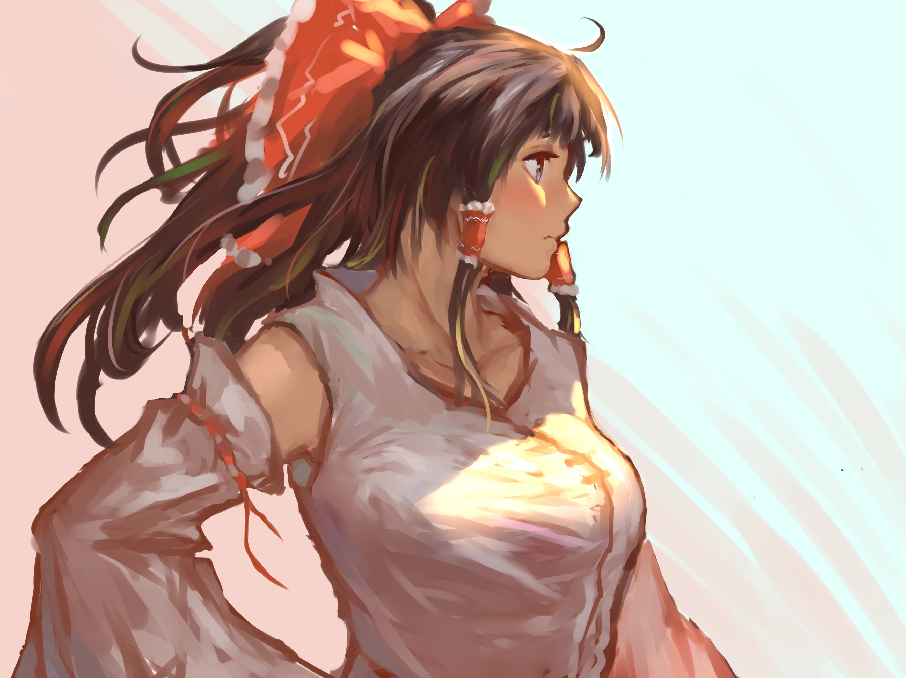 Hakurei Reimu from Touhou Project HD Wallpaper