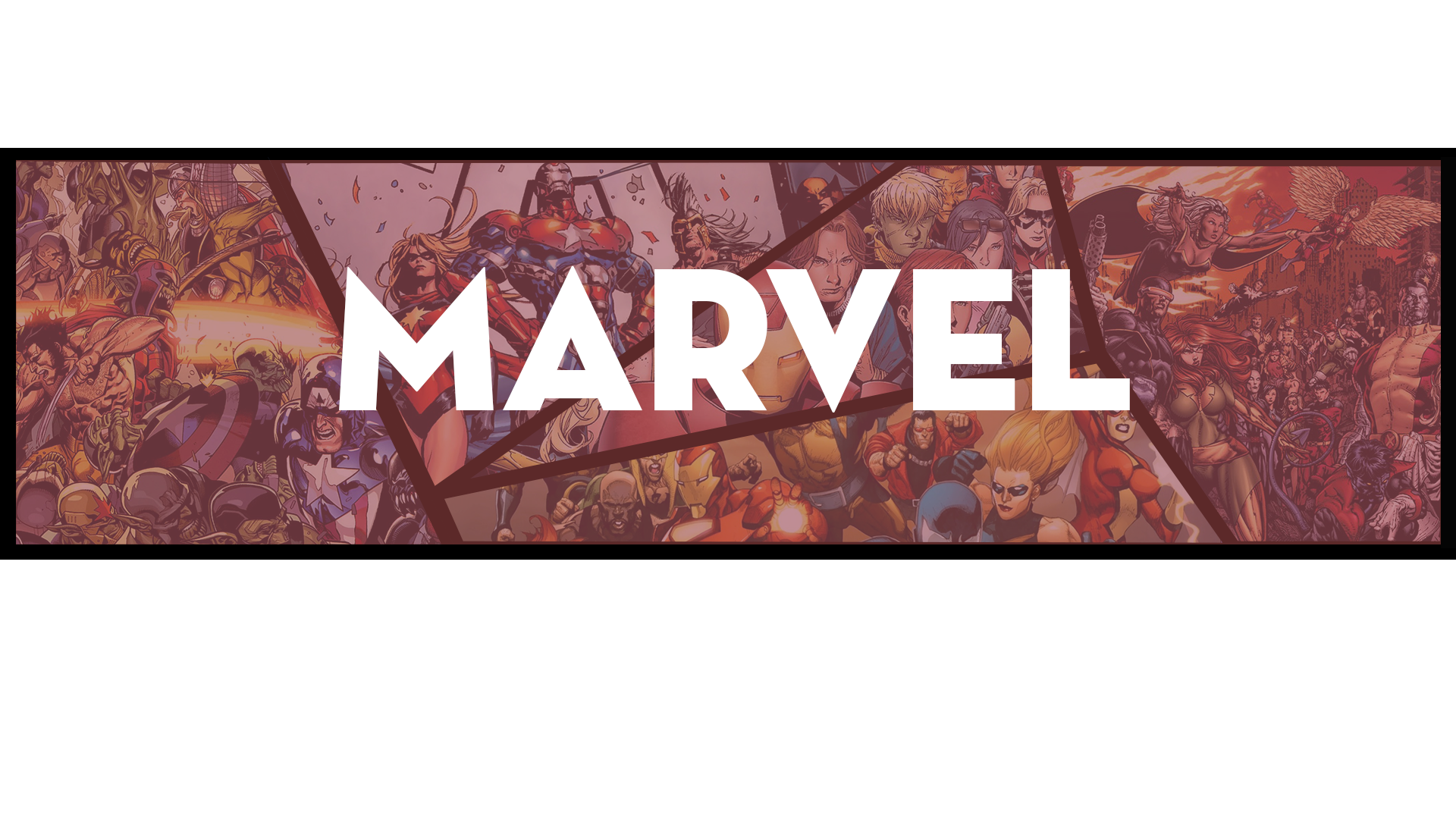 Marvel Comics banner with superheroes HD Wallpaper