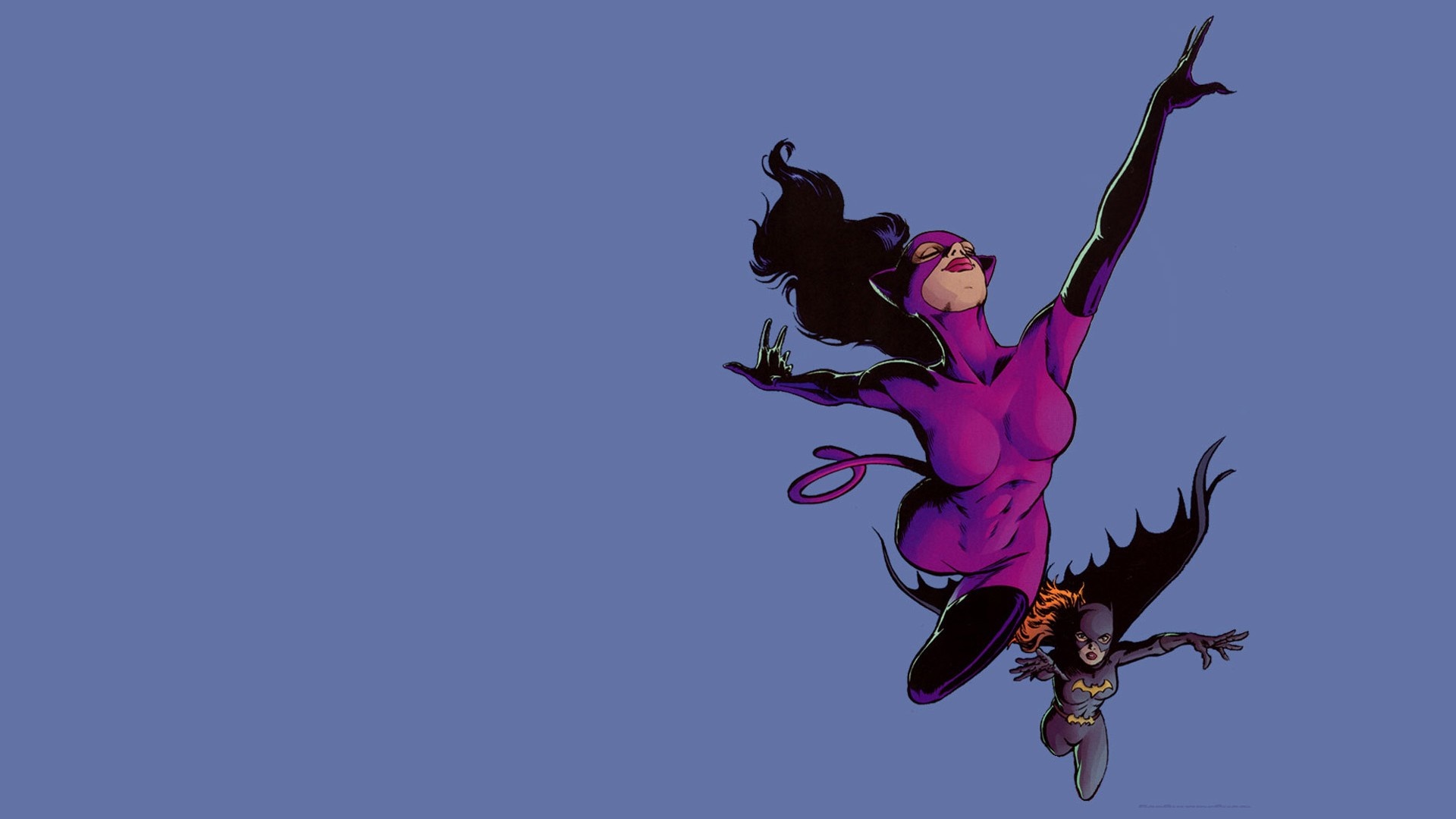 Catwoman and Batgirl from DC Comics HD Wallpaper