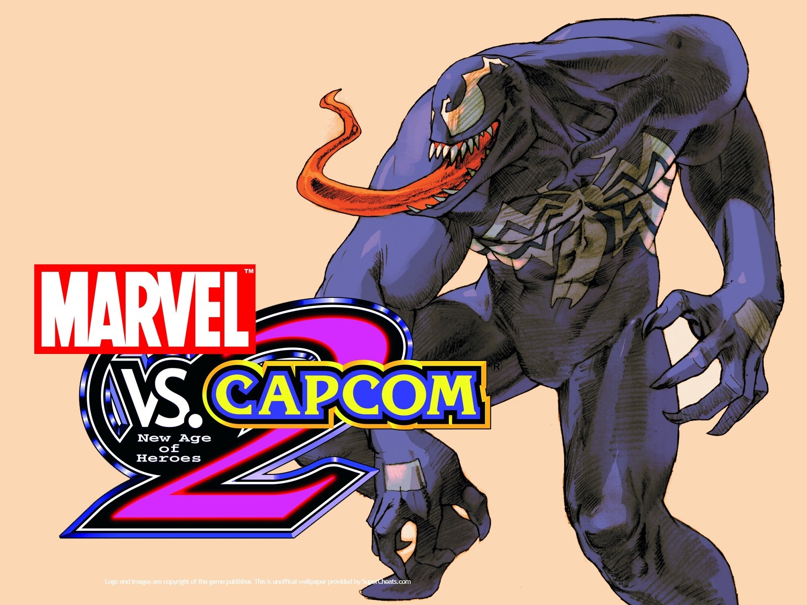 Venom from Marvel vs. Capcom 2: New Age of Heroes HD Wallpaper