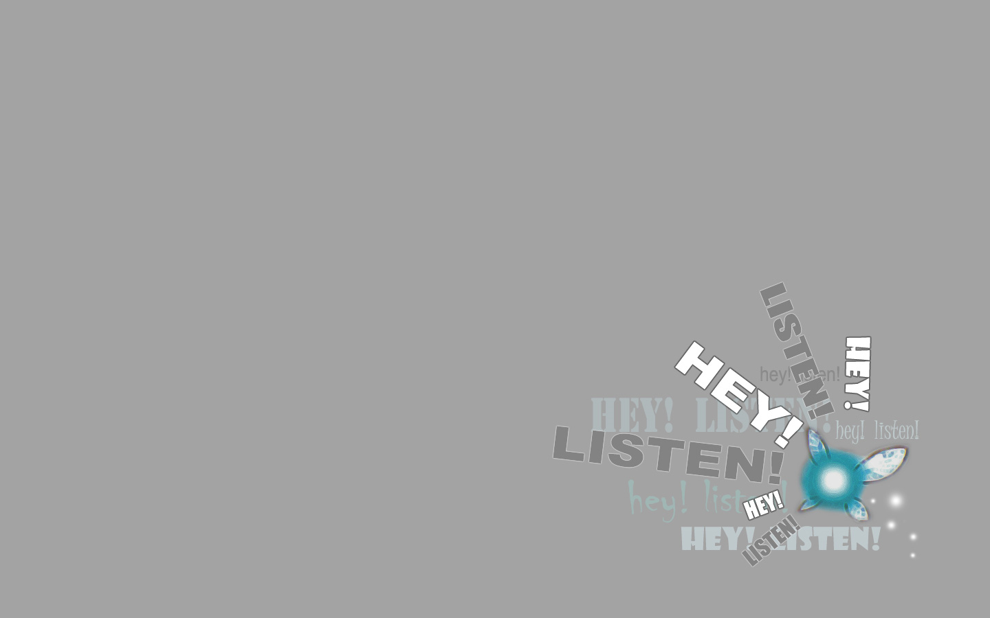 Navi from The Legend of Zelda with text HD Wallpaper