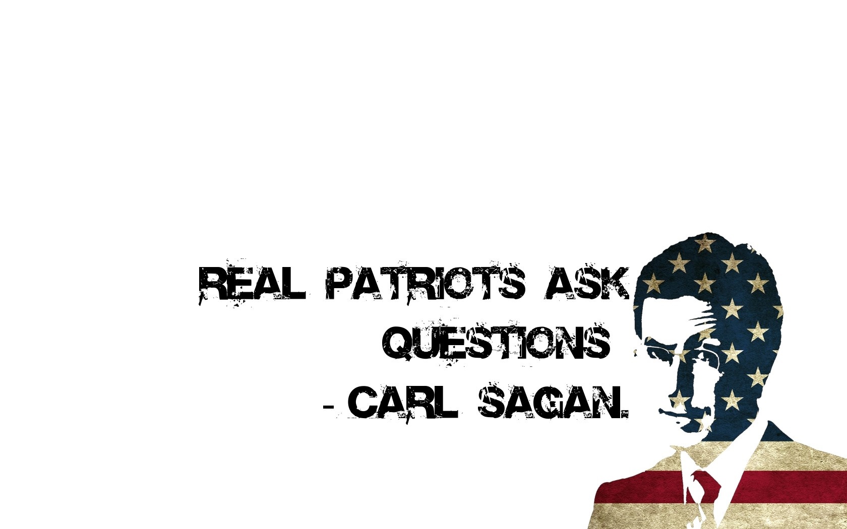 Real Patriots Ask Questions quote by Carl Sagan HD Wallpaper