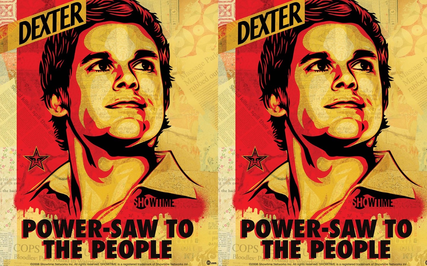 Dexter from Dexter Power-Saw to the People Poster HD Wallpaper