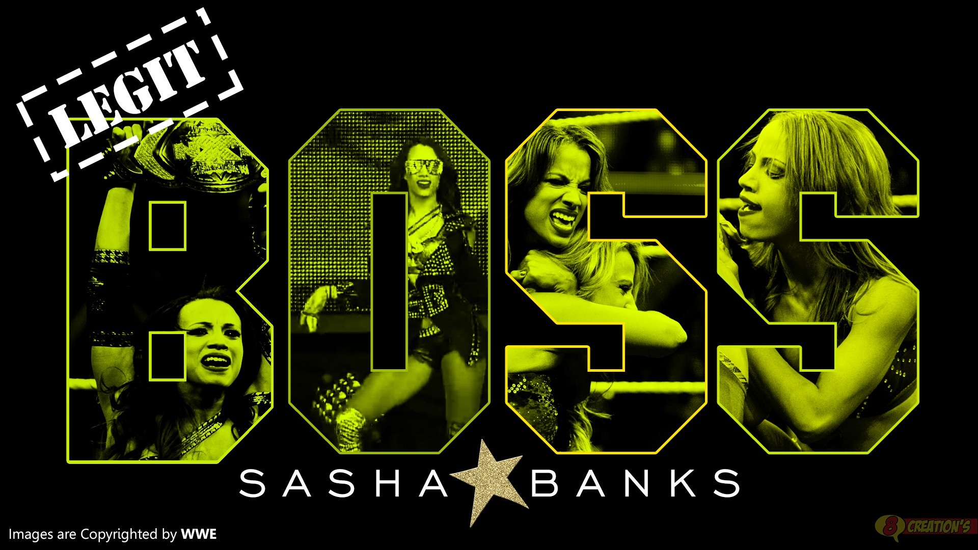 Sasha Banks BOSS WWE Poster HD Wallpaper