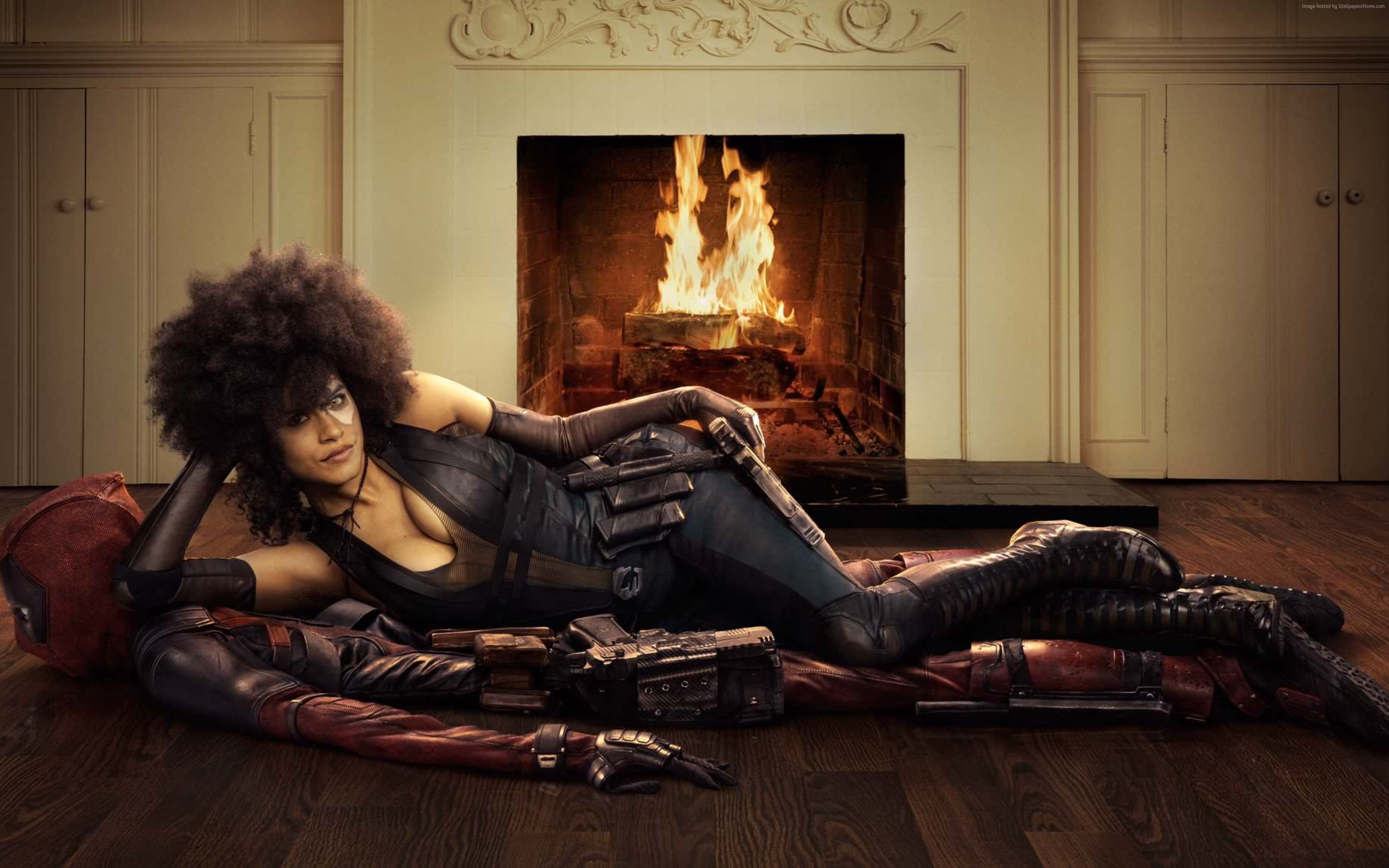 Zazie Beetz as Domino from Deadpool 2 4K HD Wallpaper