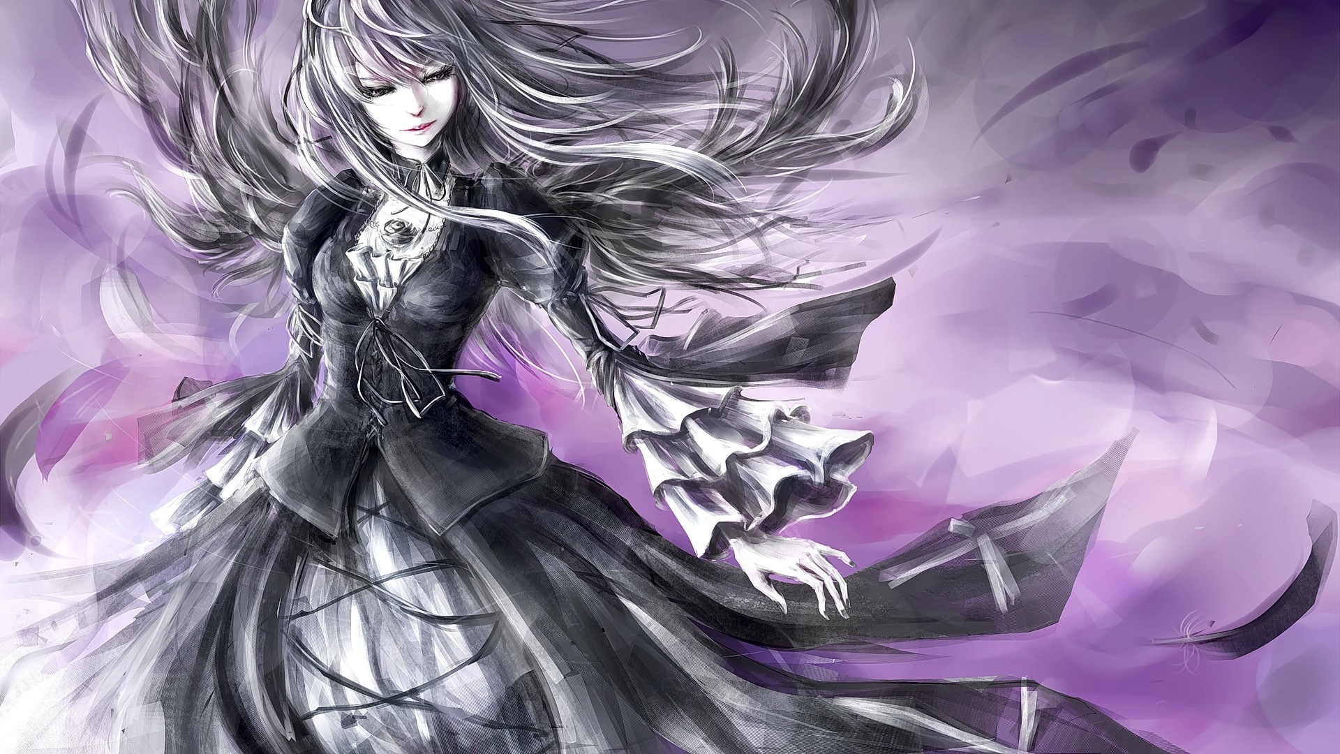 Suigintou from Rozen Maiden HD Wallpaper