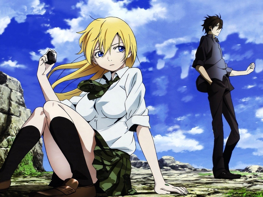 Himiko and Ryota from Btooom! HD Wallpaper