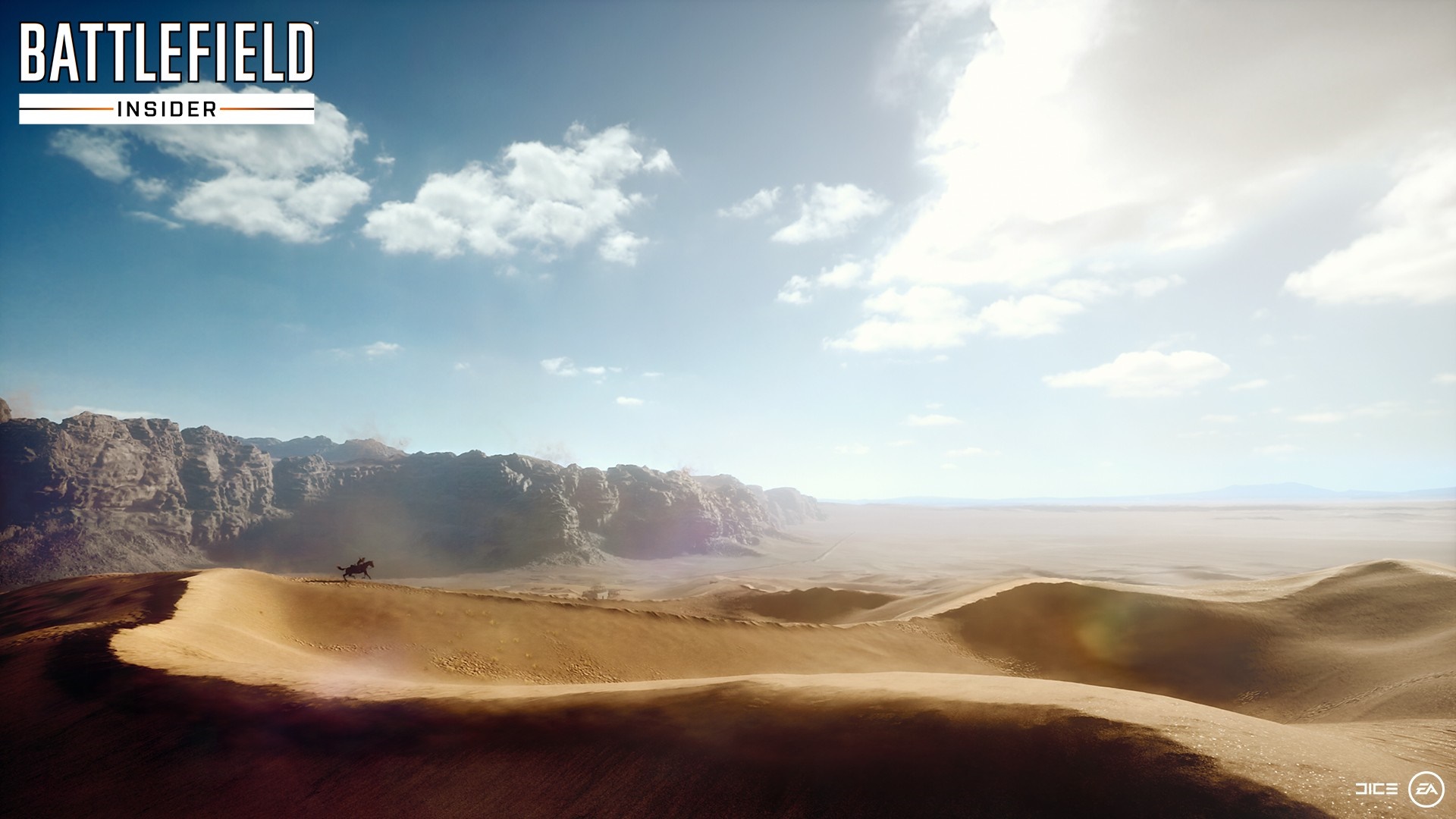 Battlefield 1 Insider desert landscape with rider HD Wallpaper