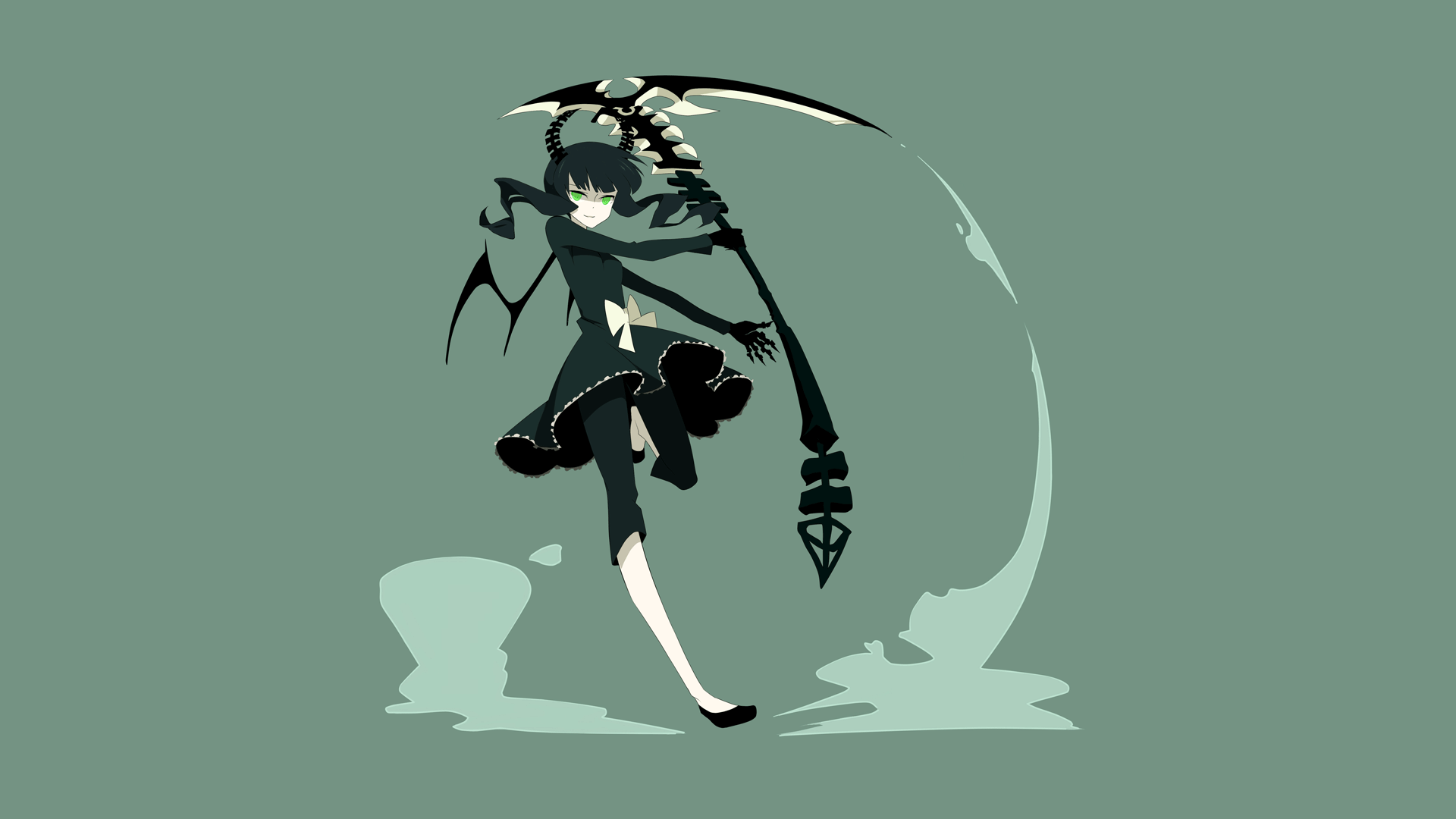 Dead Master from Black Rock Shooter with scythe HD Wallpaper