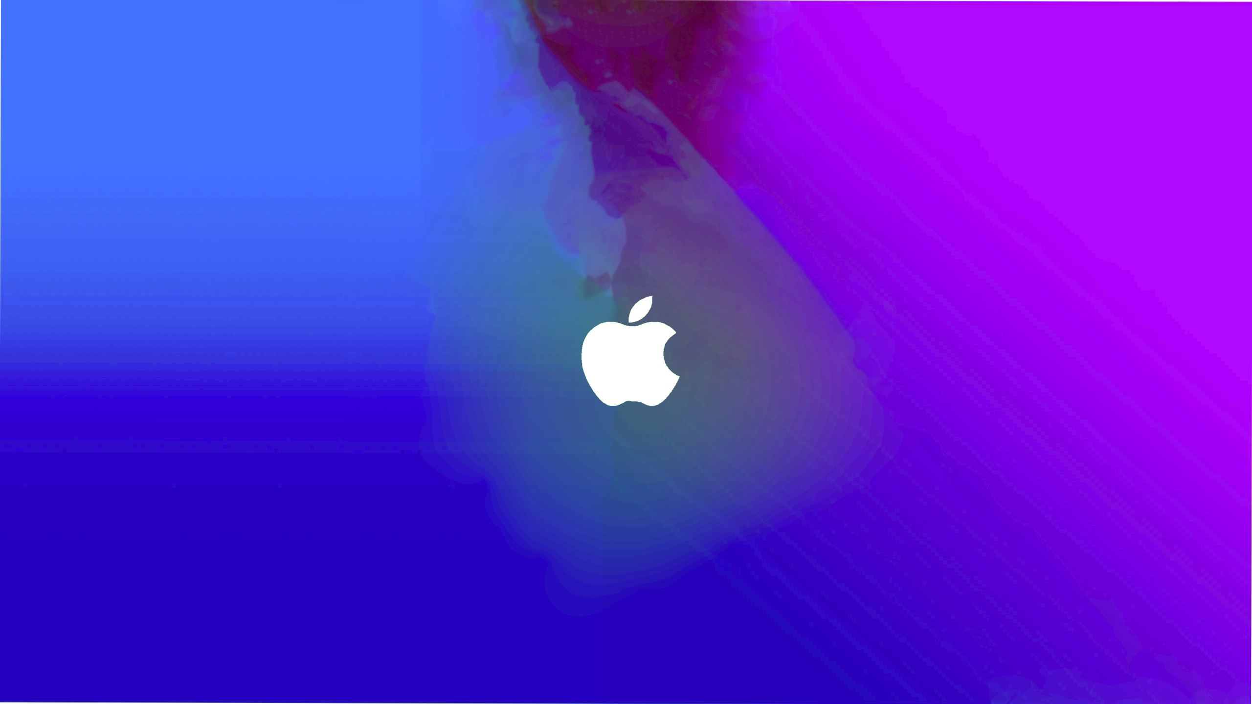 Apple logo on abstract blue and purple background HD Wallpaper