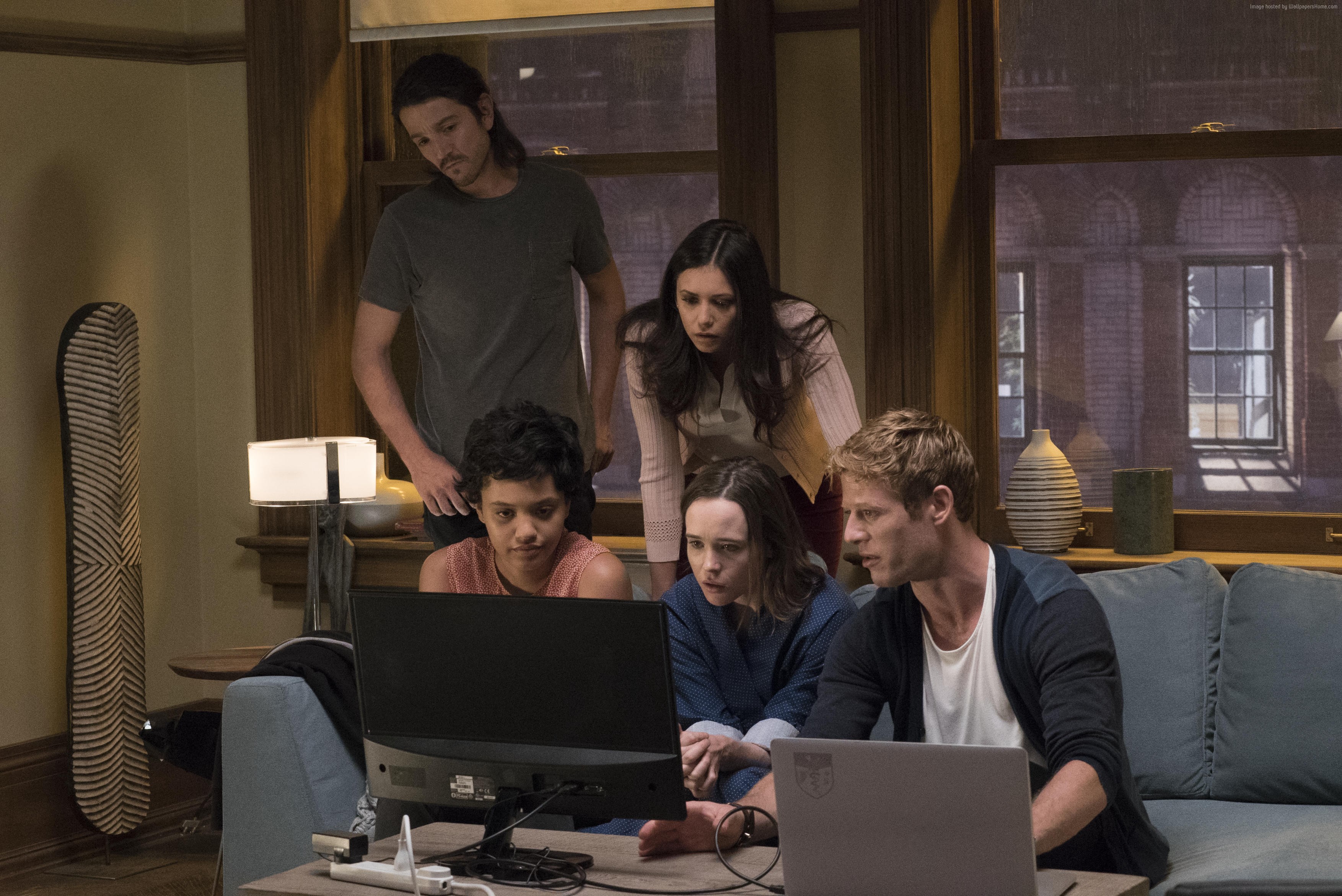 Flatliners 4K: Diego Luna, Ellen Page, Nina Dobrev, James Norton, Kiersey Clemons HD Wallpaper