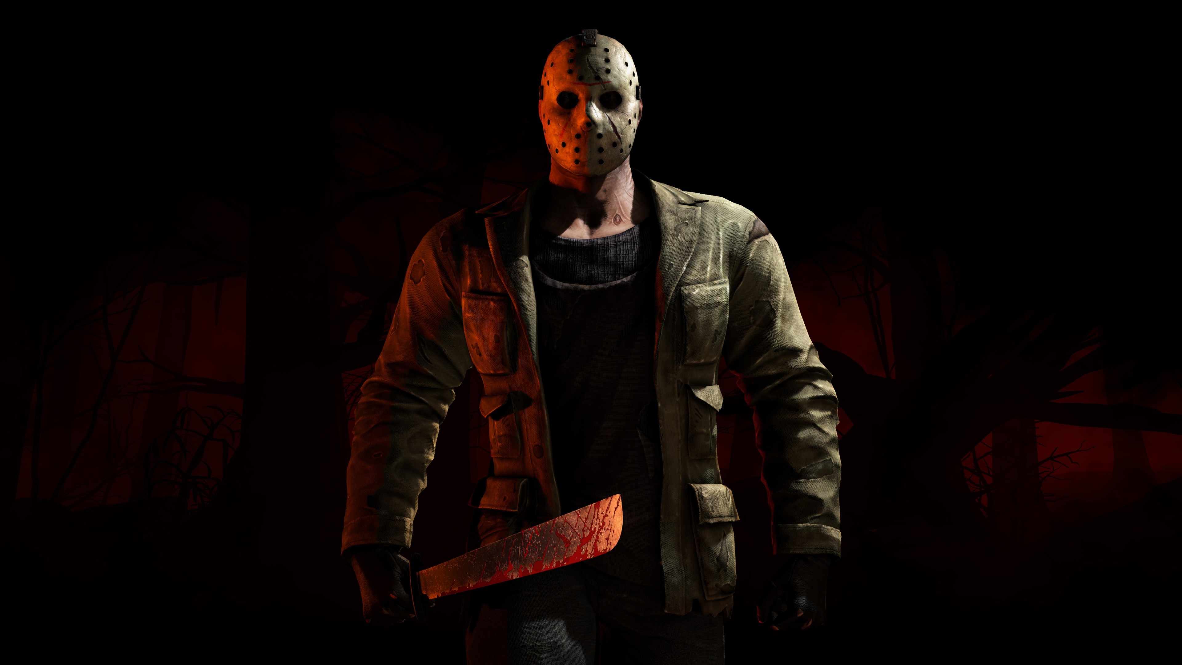 Jason Voorhees from Mortal Kombat X holding a machete HD Wallpaper