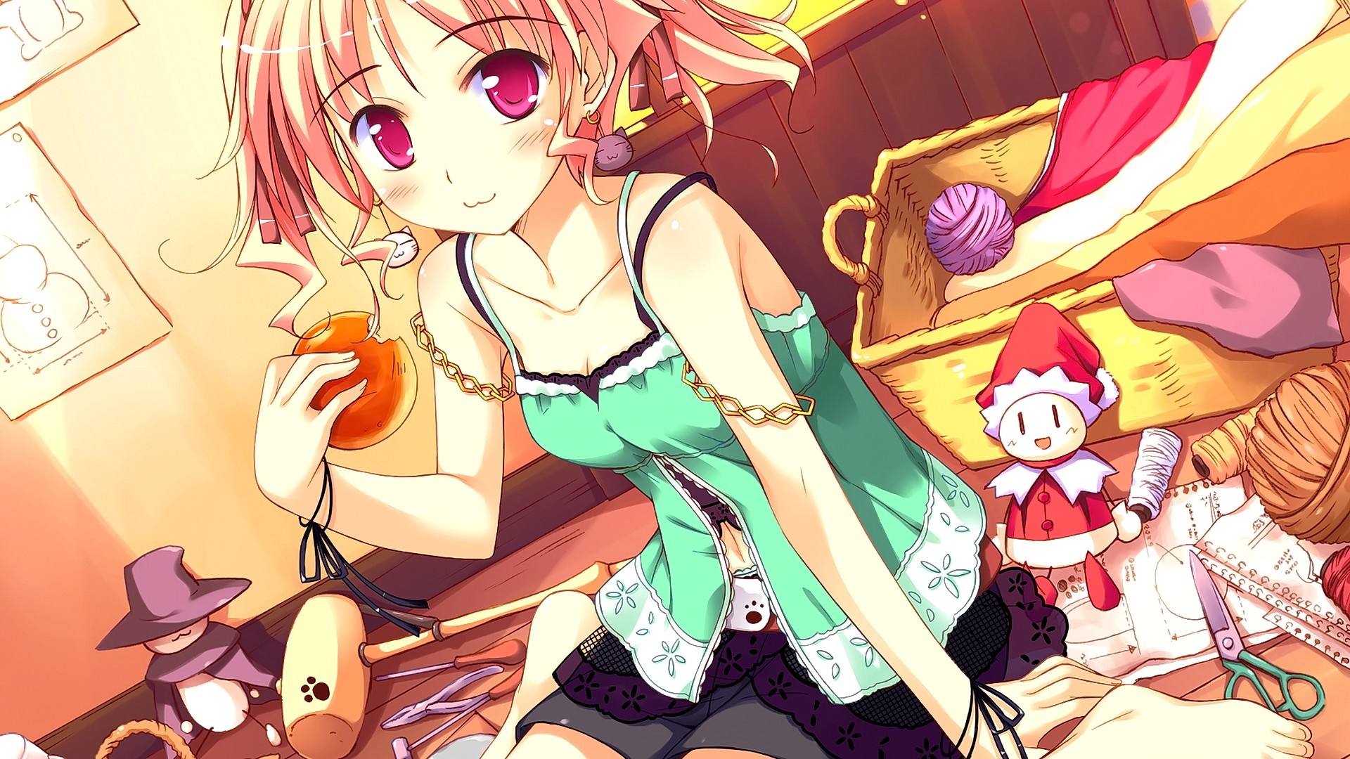 Agnes Boulange from Shukufuku no Campanella sewing HD Wallpaper