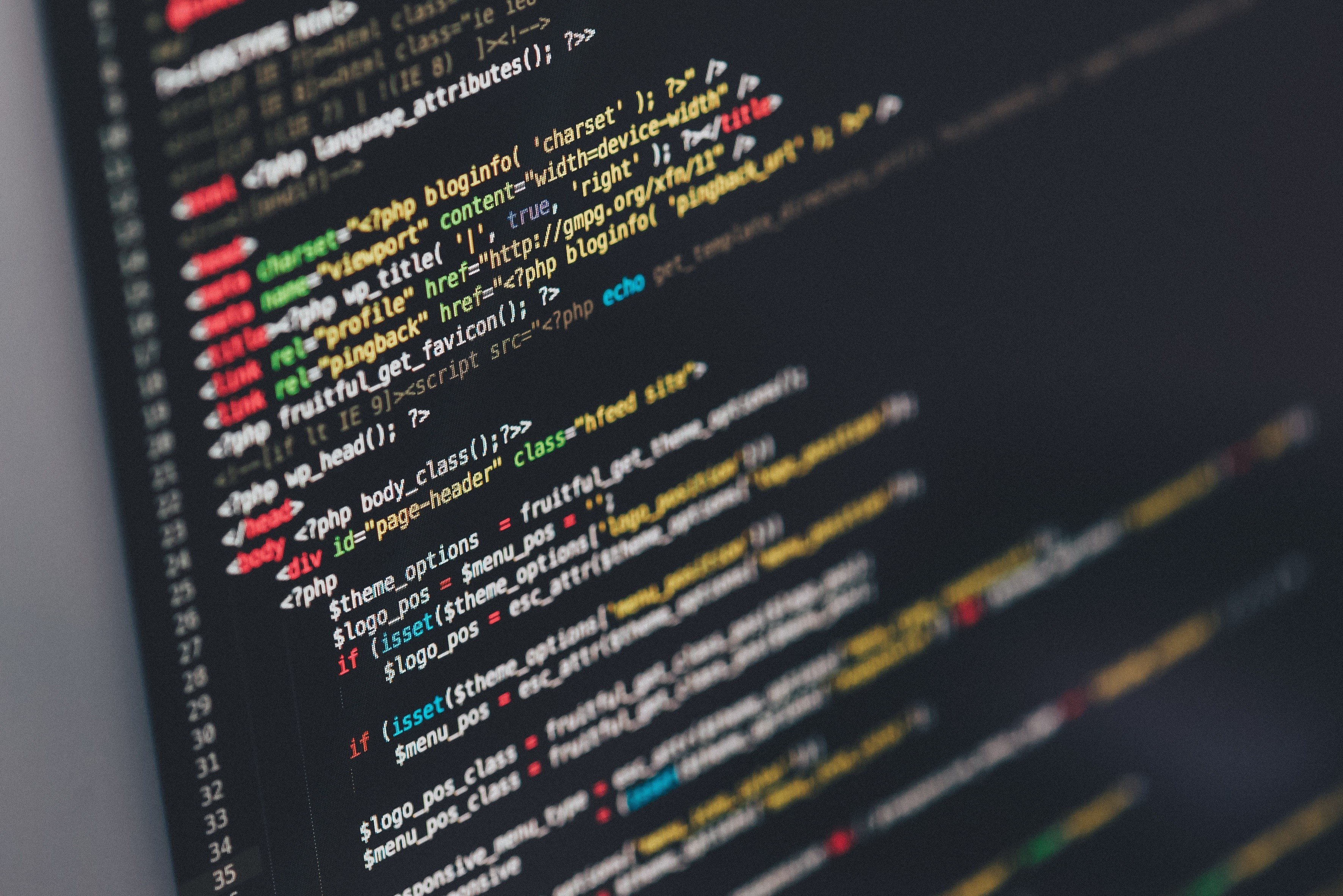 Code on a computer screen HD Wallpaper