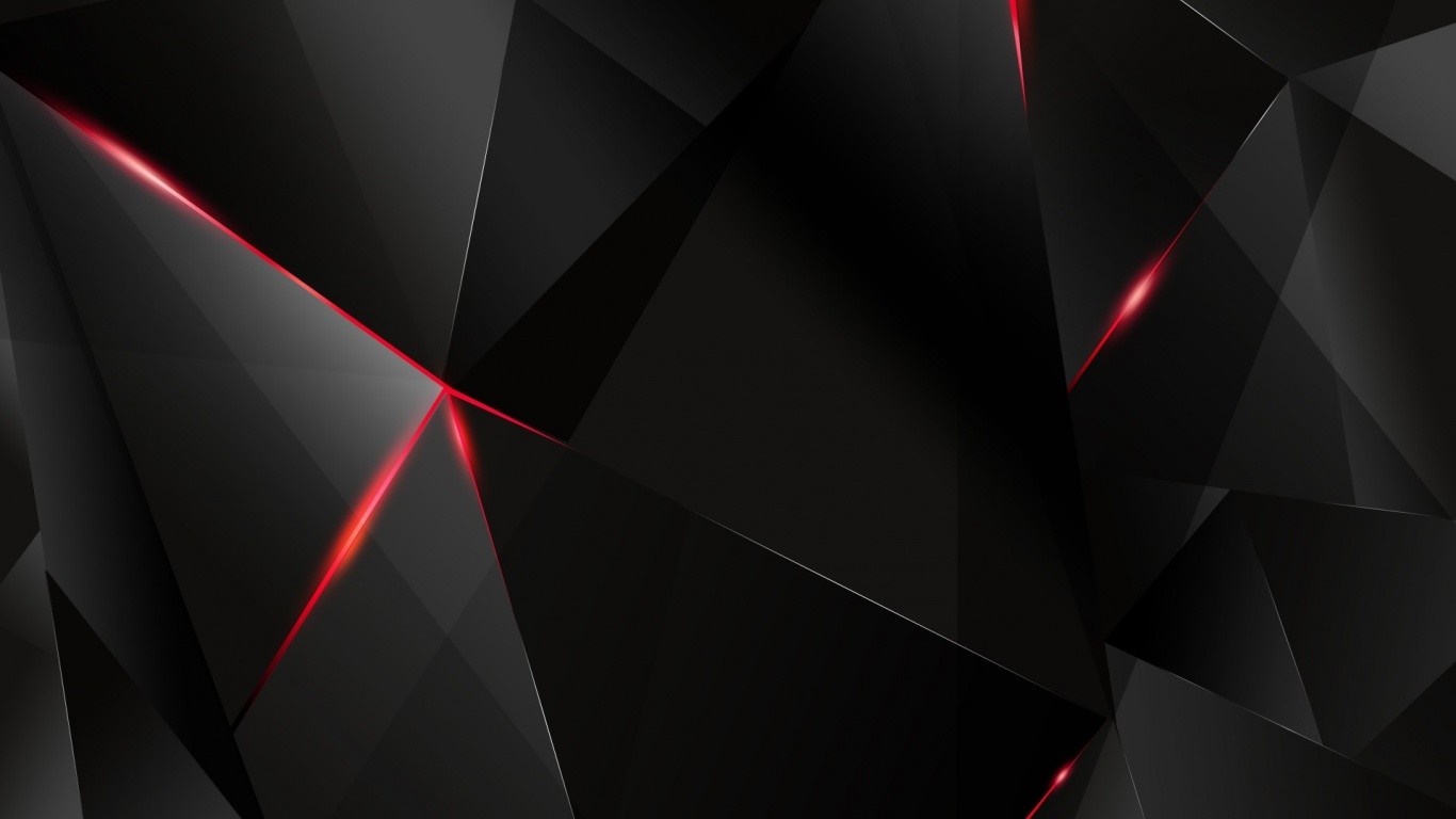 Abstract black and red geometric shapes HD Wallpaper