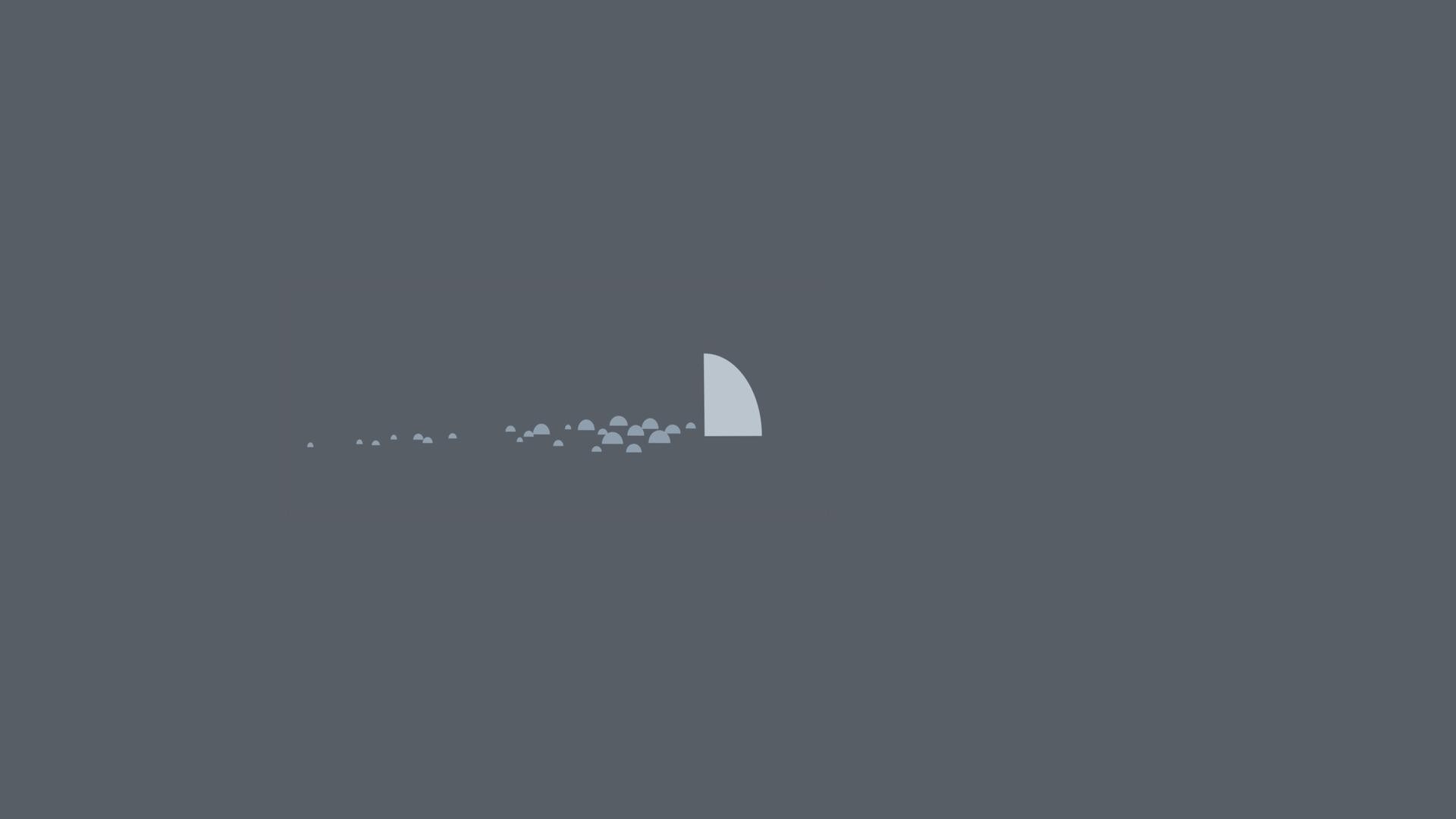Minimalist abstract shapes on a gray background HD Wallpaper