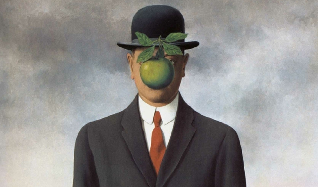 The Son of Man by Ren Magritte HD Wallpaper