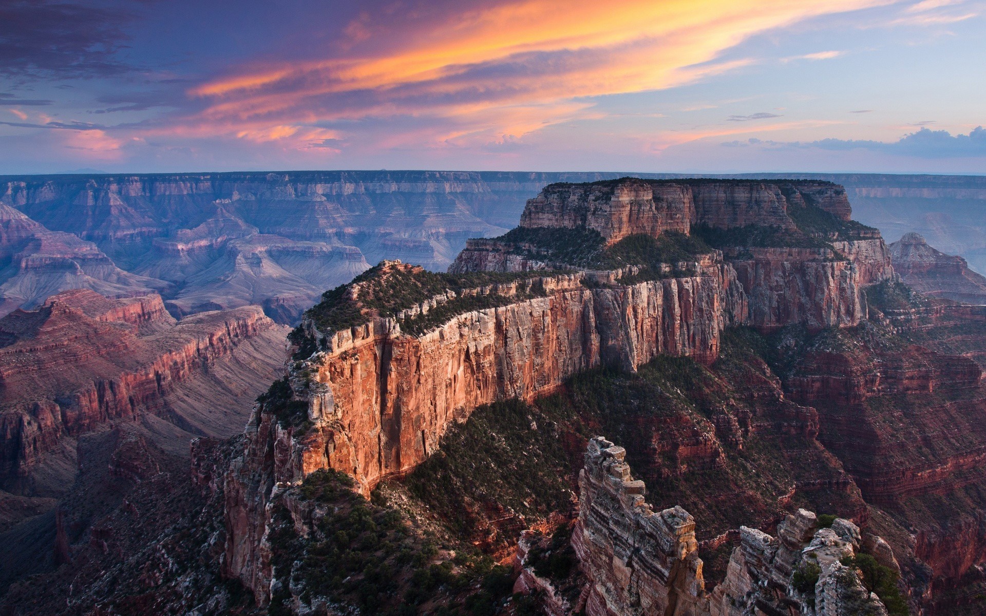Grand Canyon National Park at Sunset HD Wallpaper