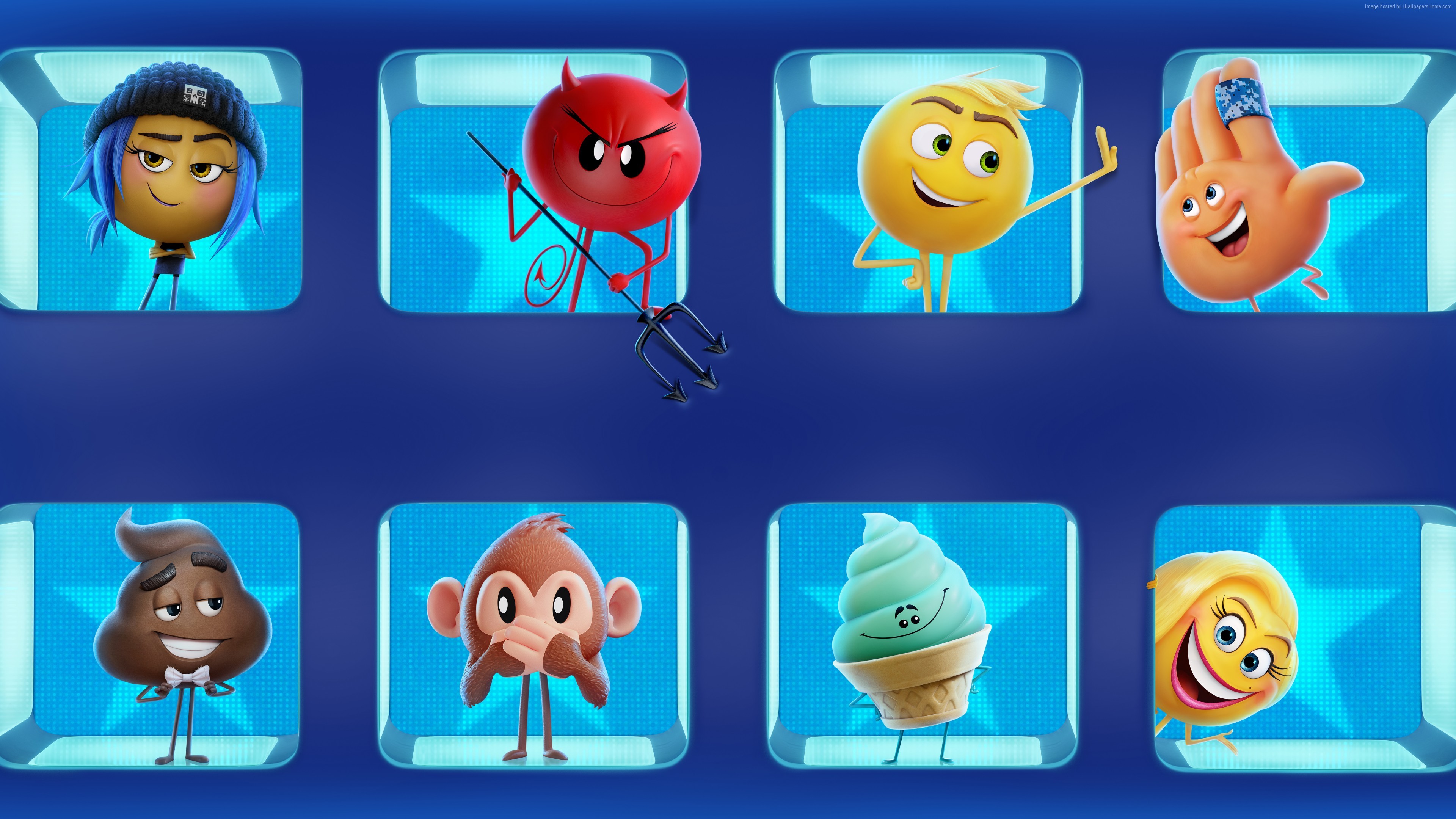 Emojis from Emojimovie: Express Yourself HD Wallpaper