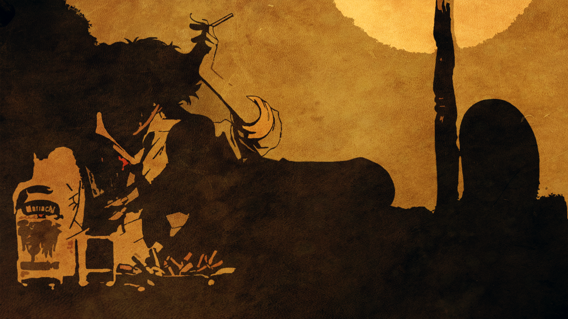 Spike Spiegel from Cowboy Bebop smoking HD Wallpaper