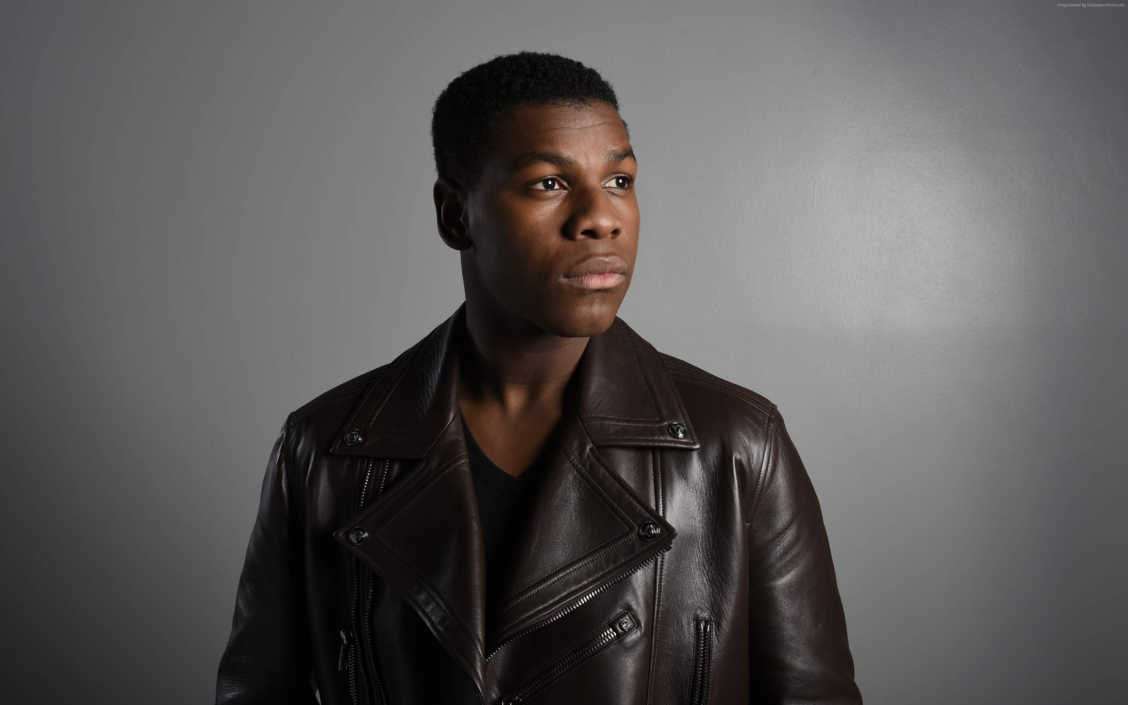 John Boyega in Leather Jacket 4K HD Wallpaper