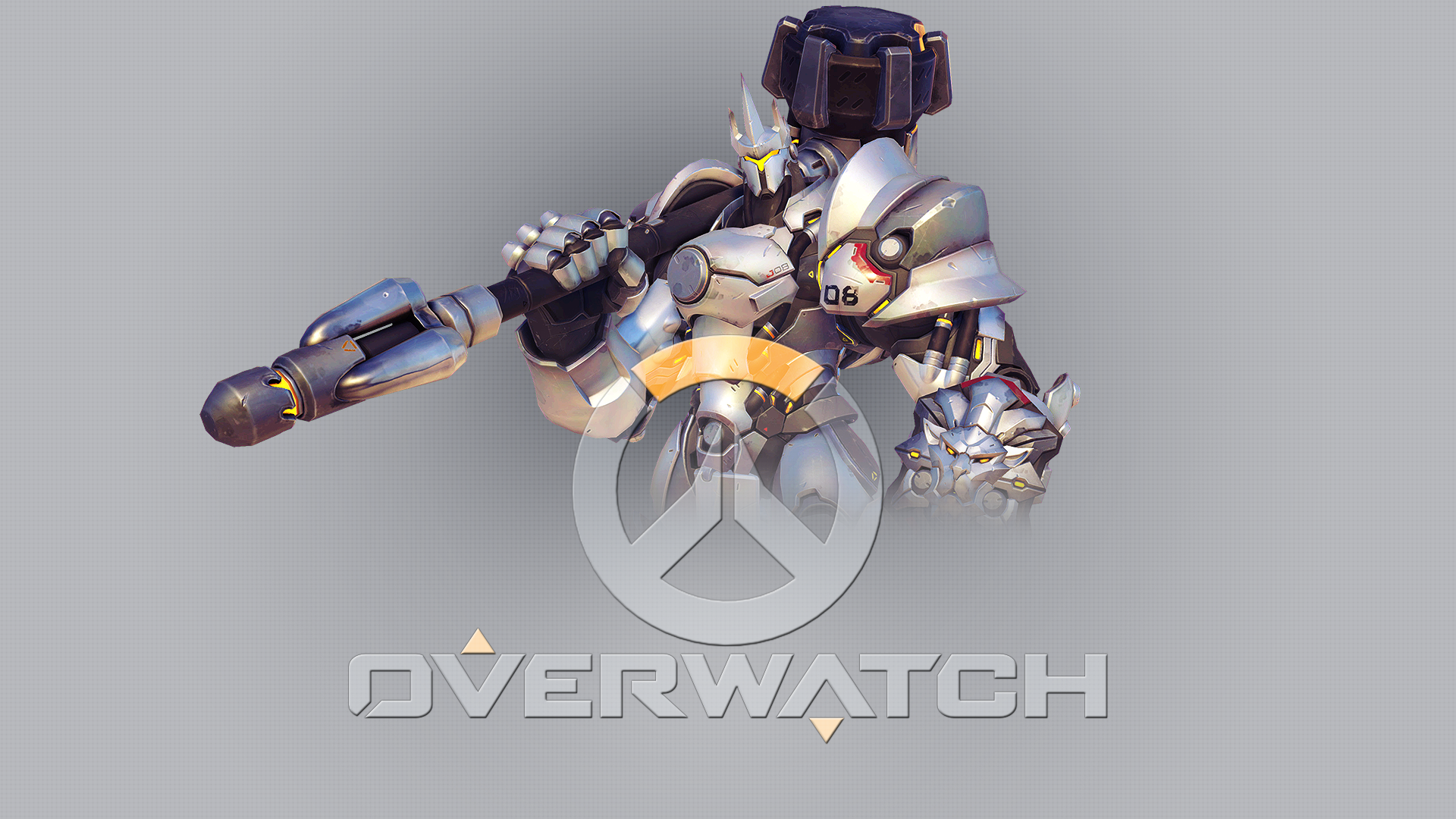 Reinhardt from Overwatch holding his rocket hammer HD Wallpaper