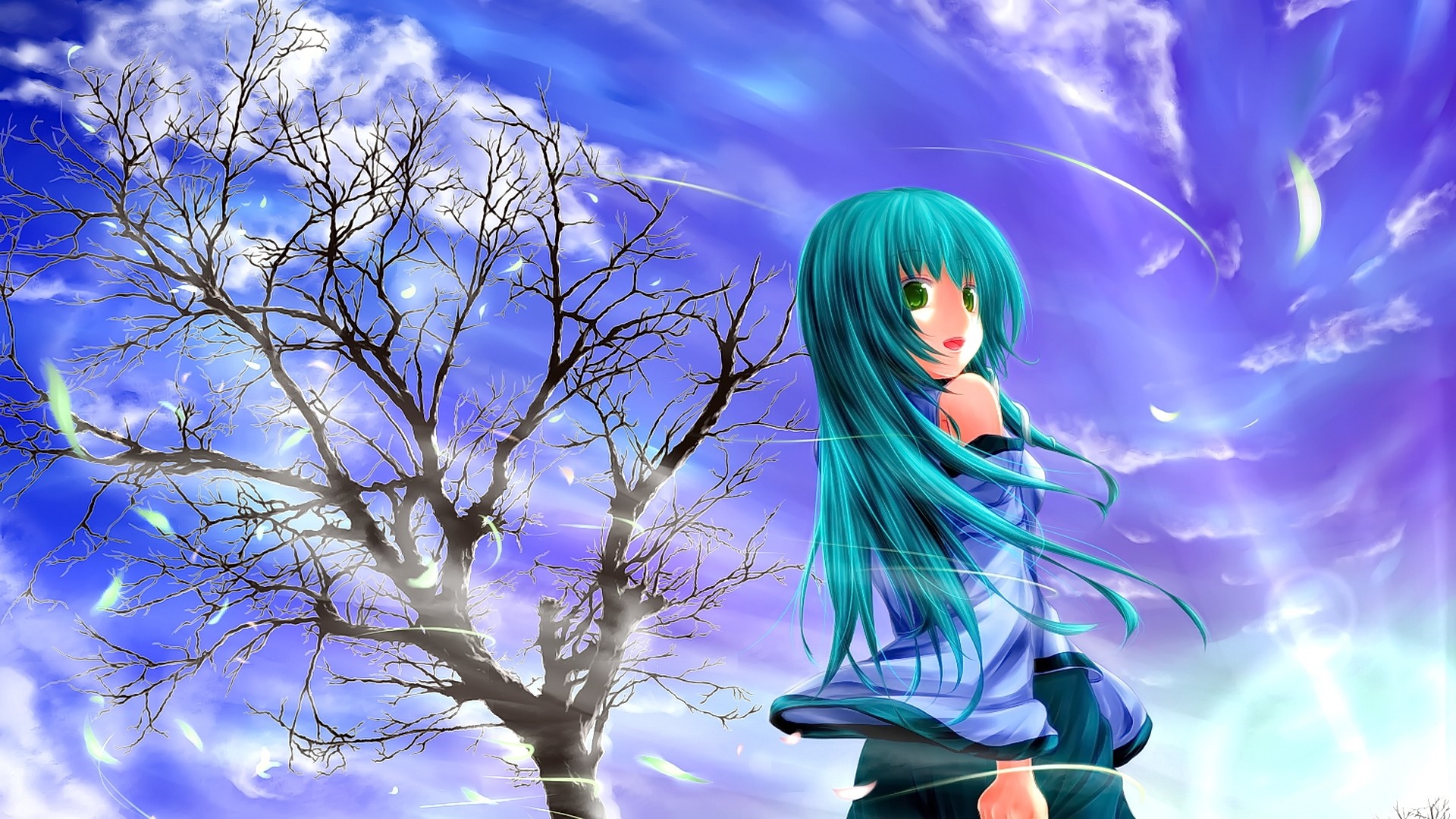 Kochiya Sanae from Touhou Project HD Wallpaper
