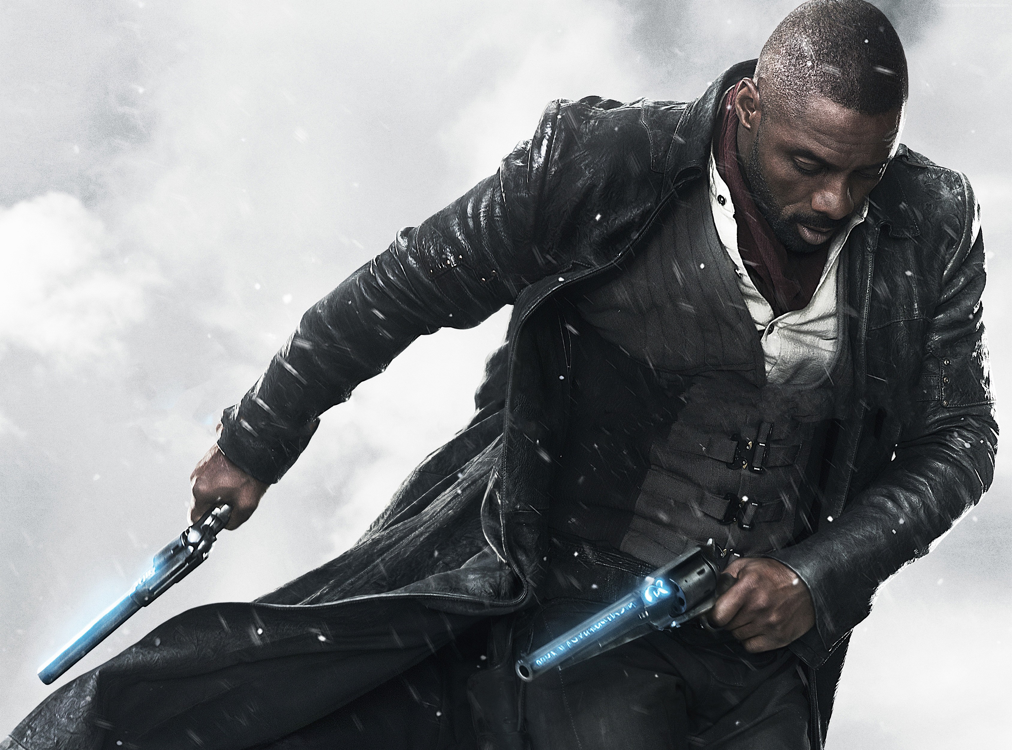 Roland Deschain from The Dark Tower holding guns HD Wallpaper