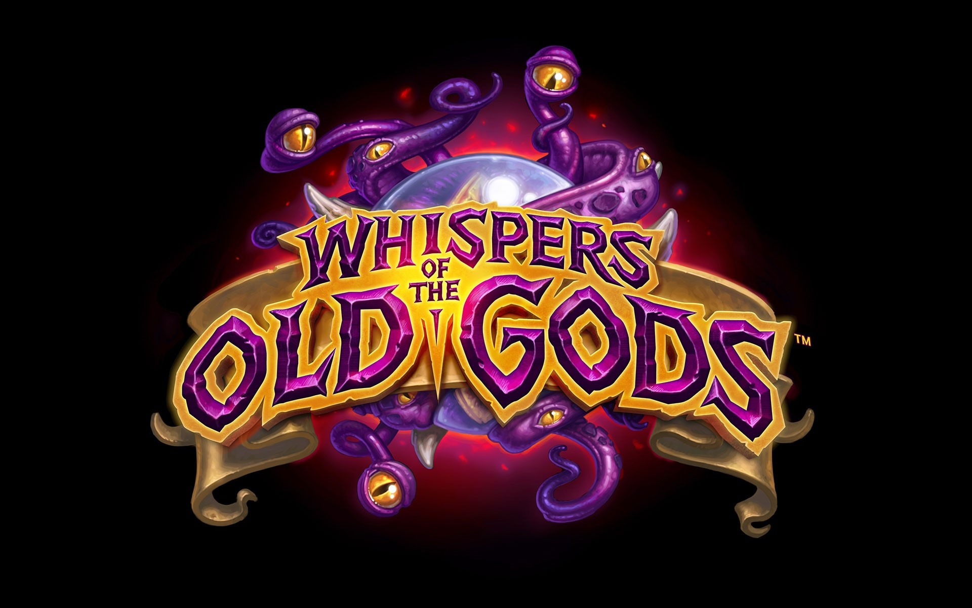Hearthstone Whispers of the Old Gods logo HD Wallpaper