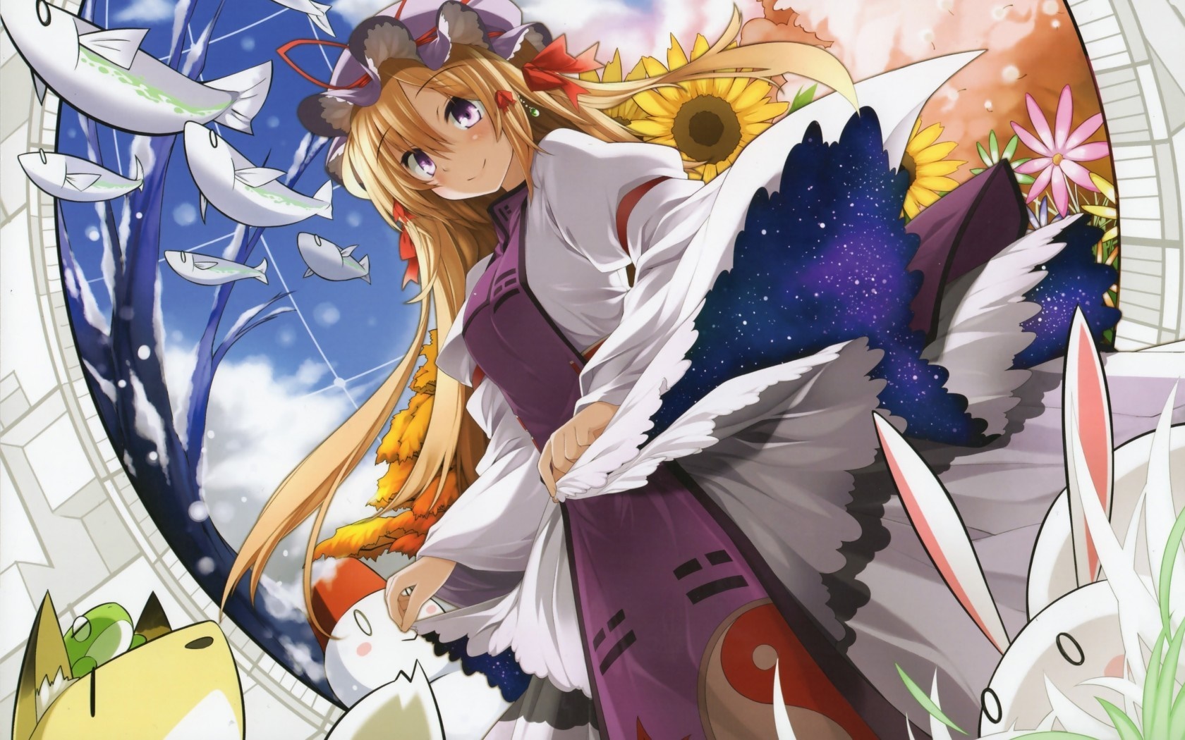 Yakumo Yukari from Touhou Project HD Wallpaper
