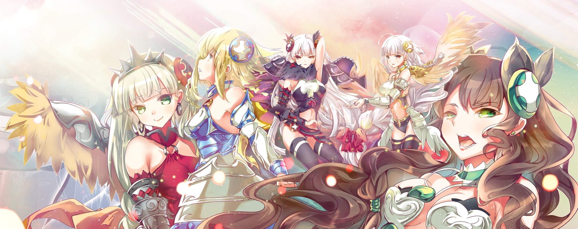 Valkyries from Puzzle & Dragons HD Wallpaper