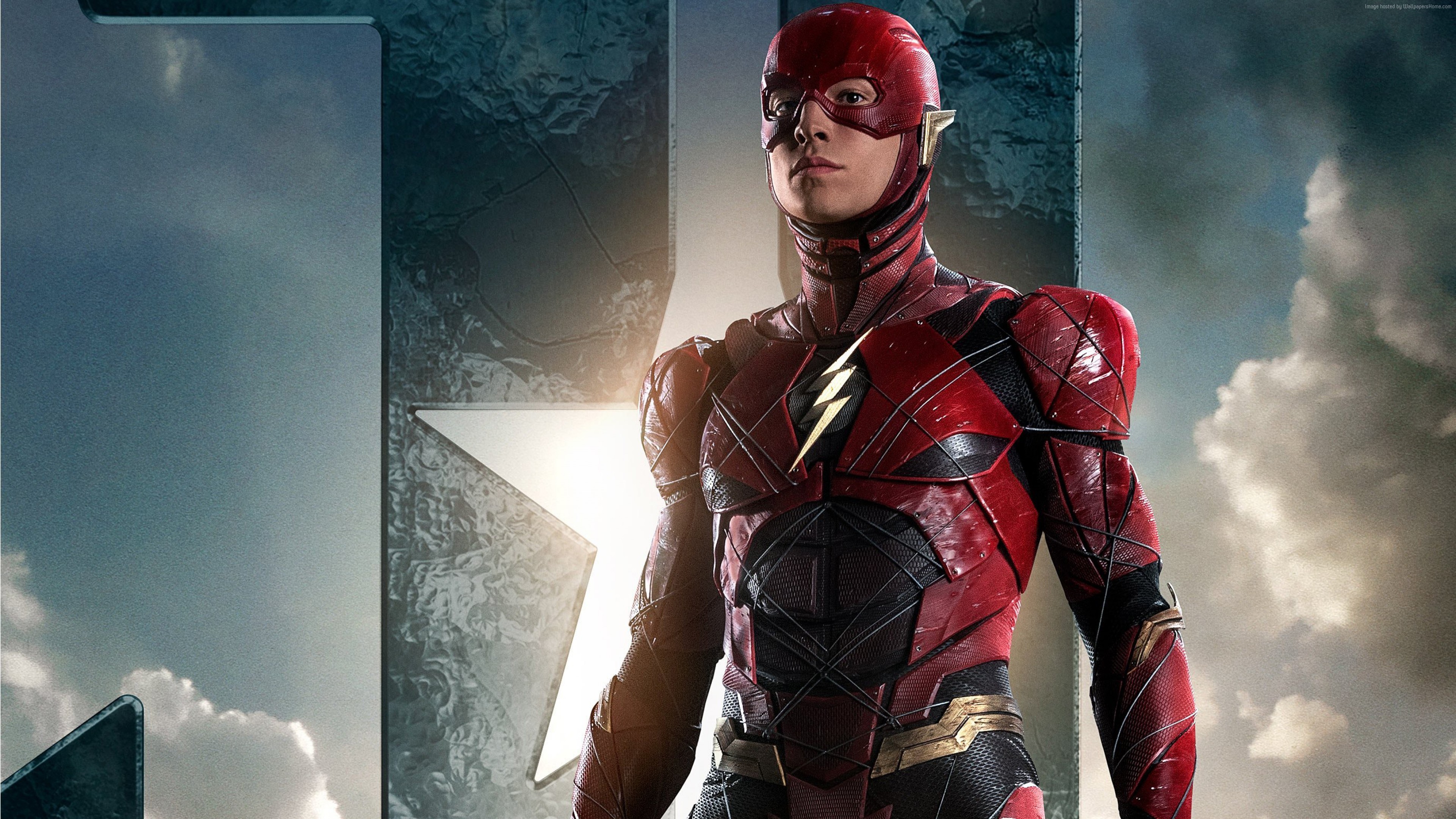 The Flash from Justice League 4K HD Wallpaper
