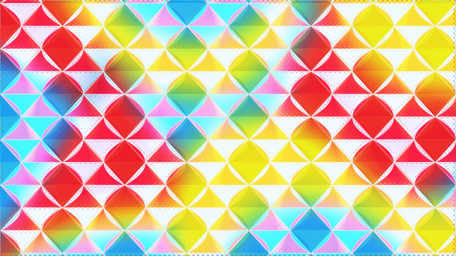 Colorful geometric pattern with triangles and circles HD Wallpaper