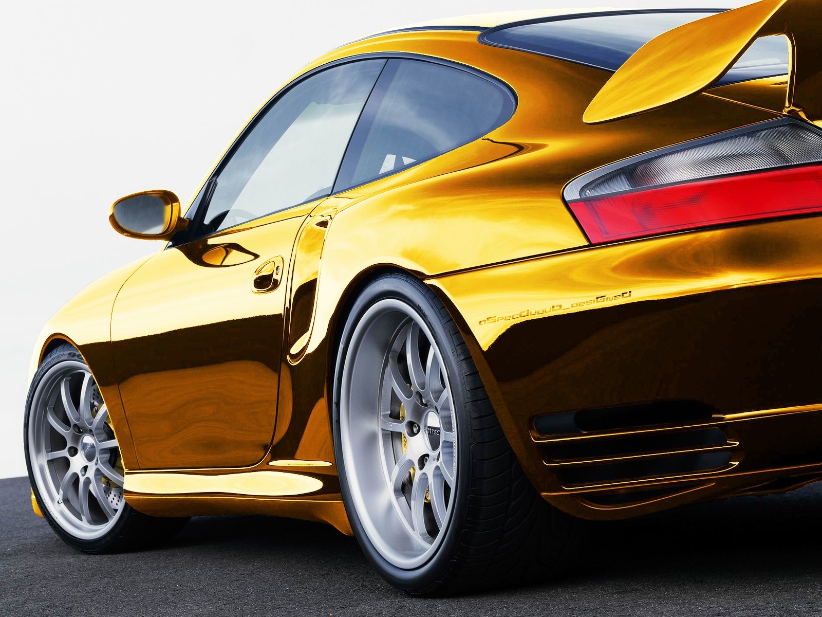 Gold Porsche 911 Sports Car HD Wallpaper