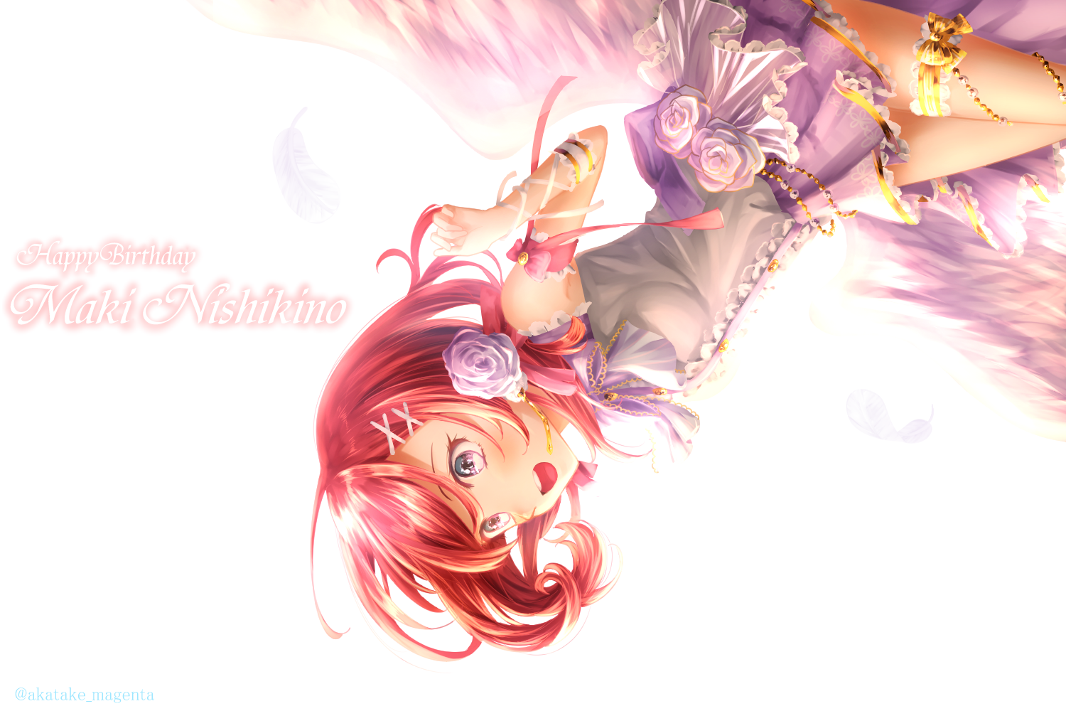 Happy Birthday Maki Nishikino from Love Live HD Wallpaper