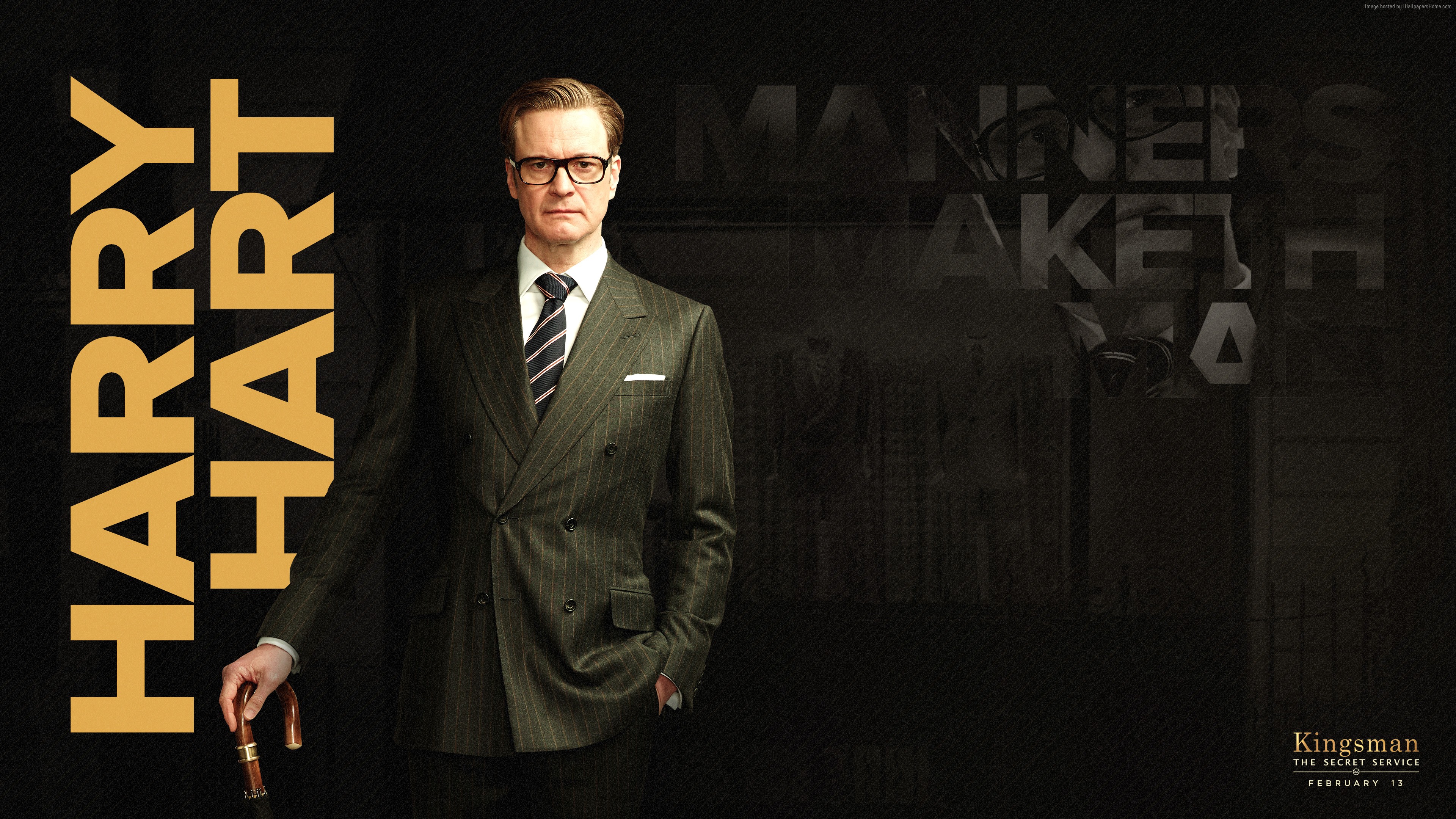 Harry Hart from Kingsman: The Secret Service 4K HD Wallpaper