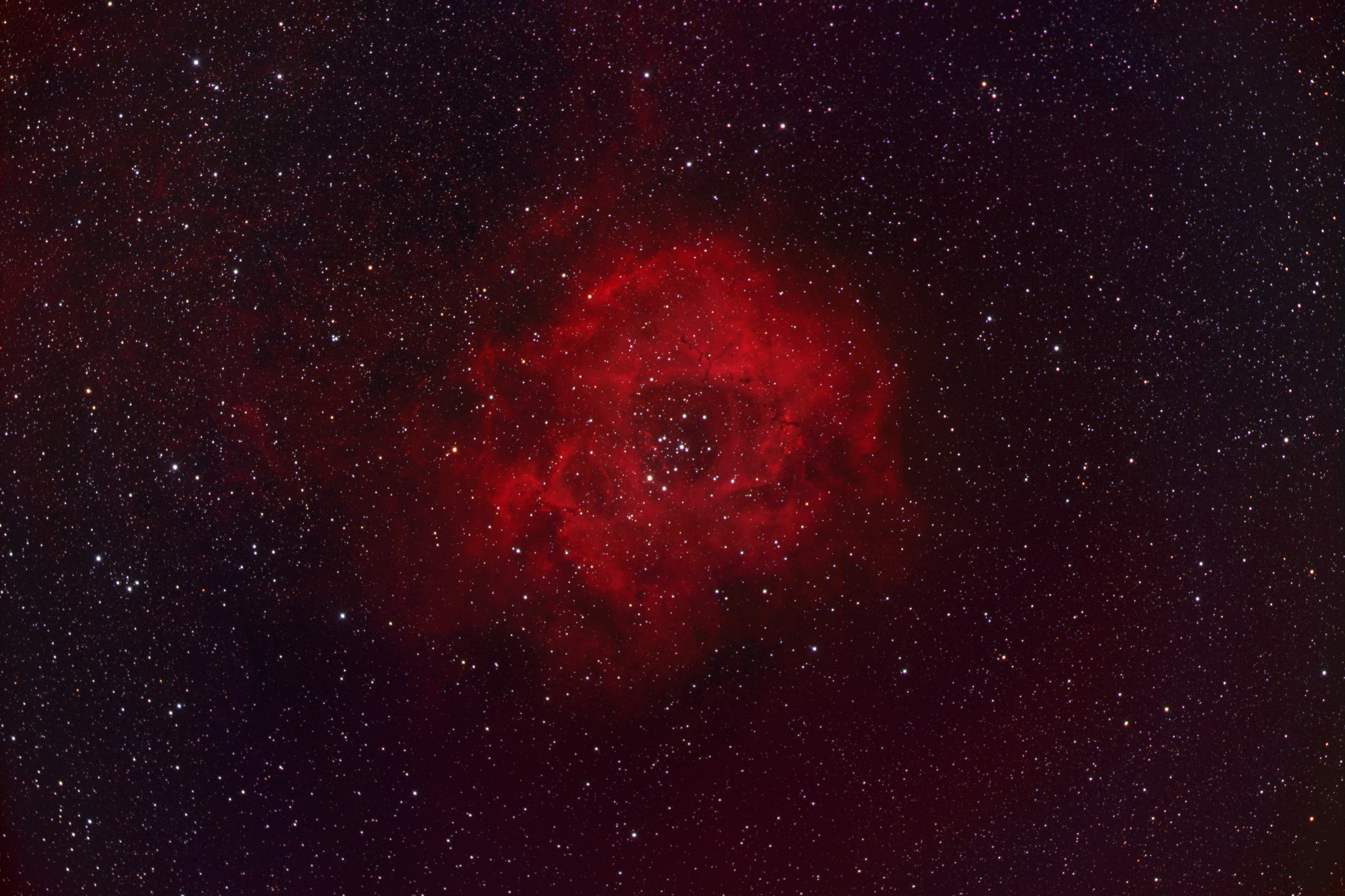 Rosette Nebula in outer space HD Wallpaper