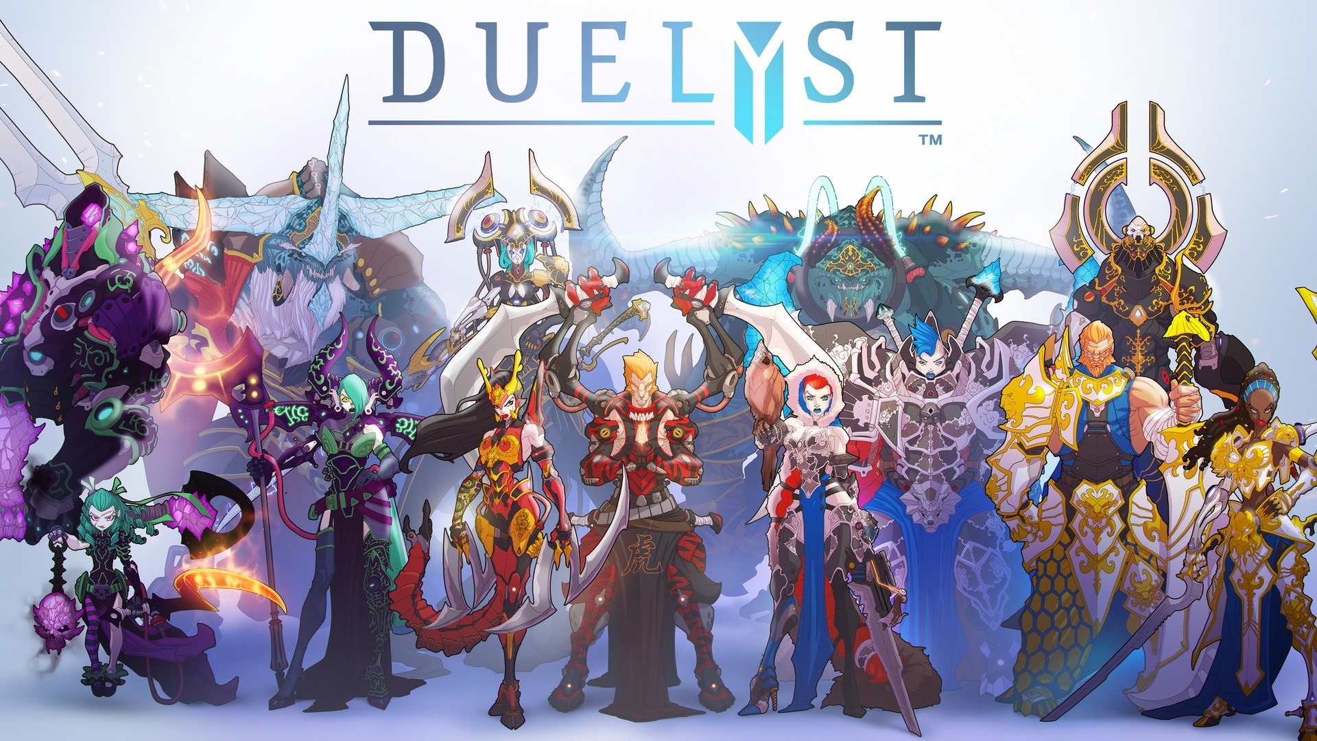 Duelyst characters artwork HD Wallpaper