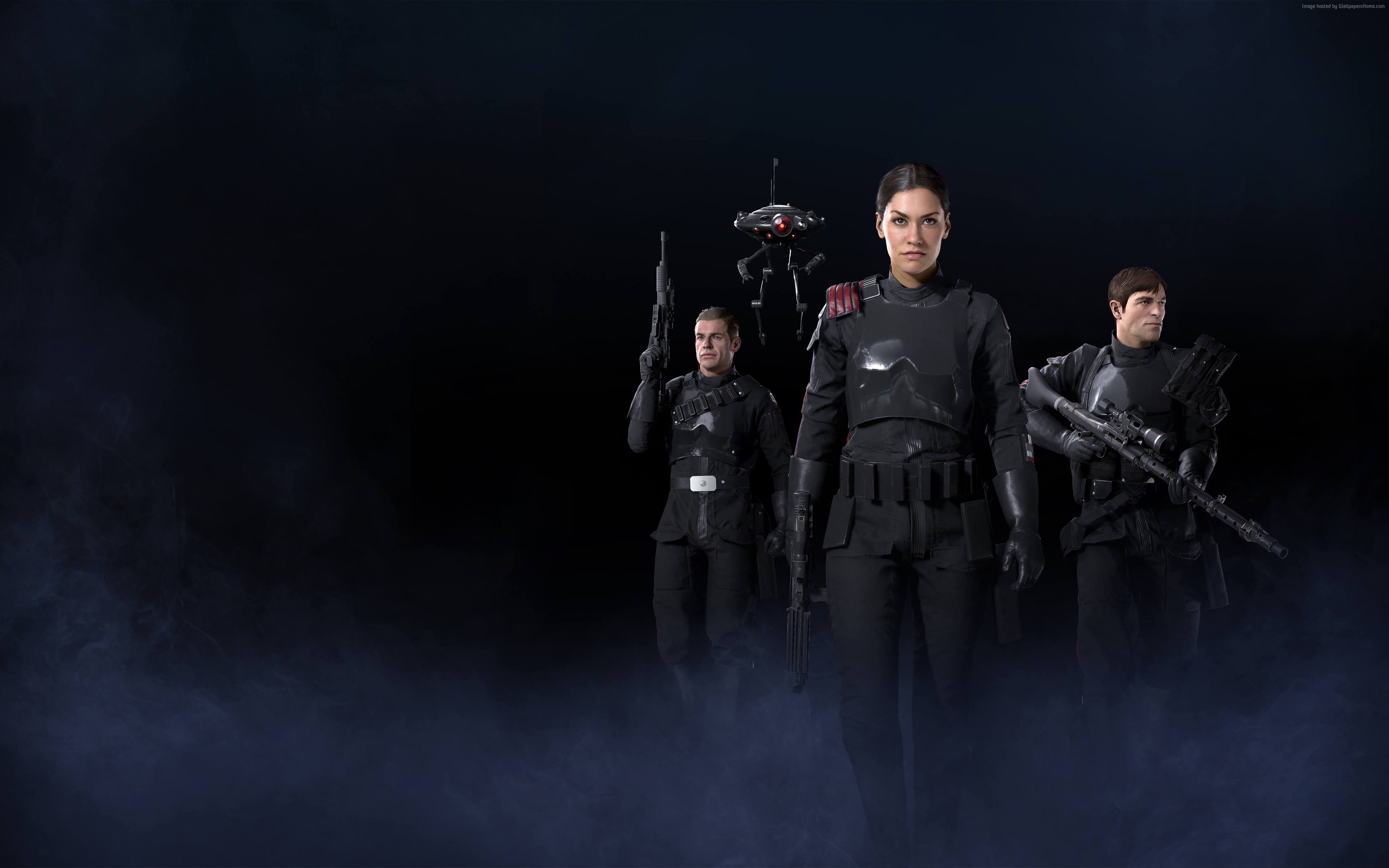 Star Wars: Battlefront II poster with Imperial soldiers HD Wallpaper