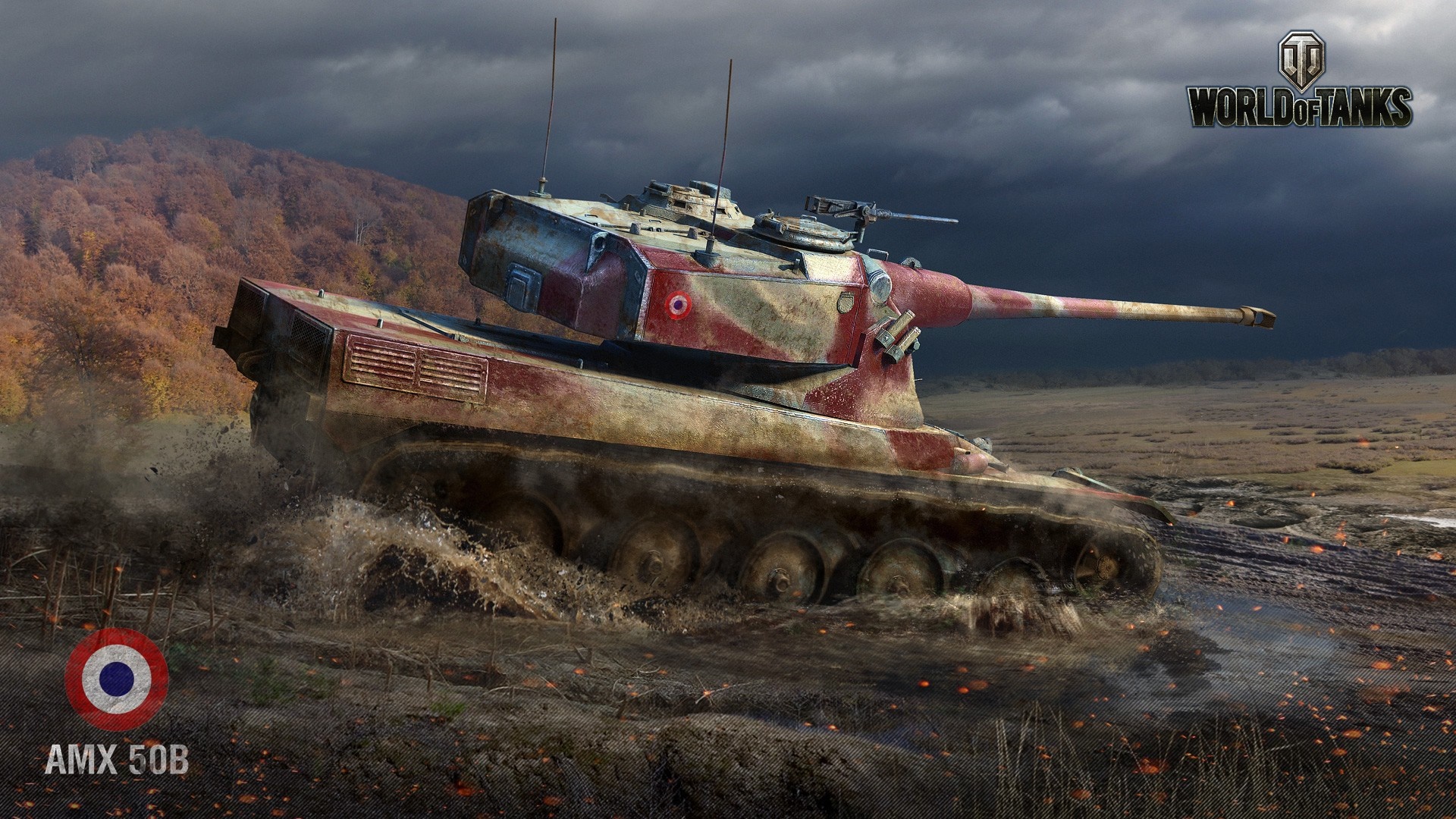 AMX 50B tank in World of Tanks HD Wallpaper