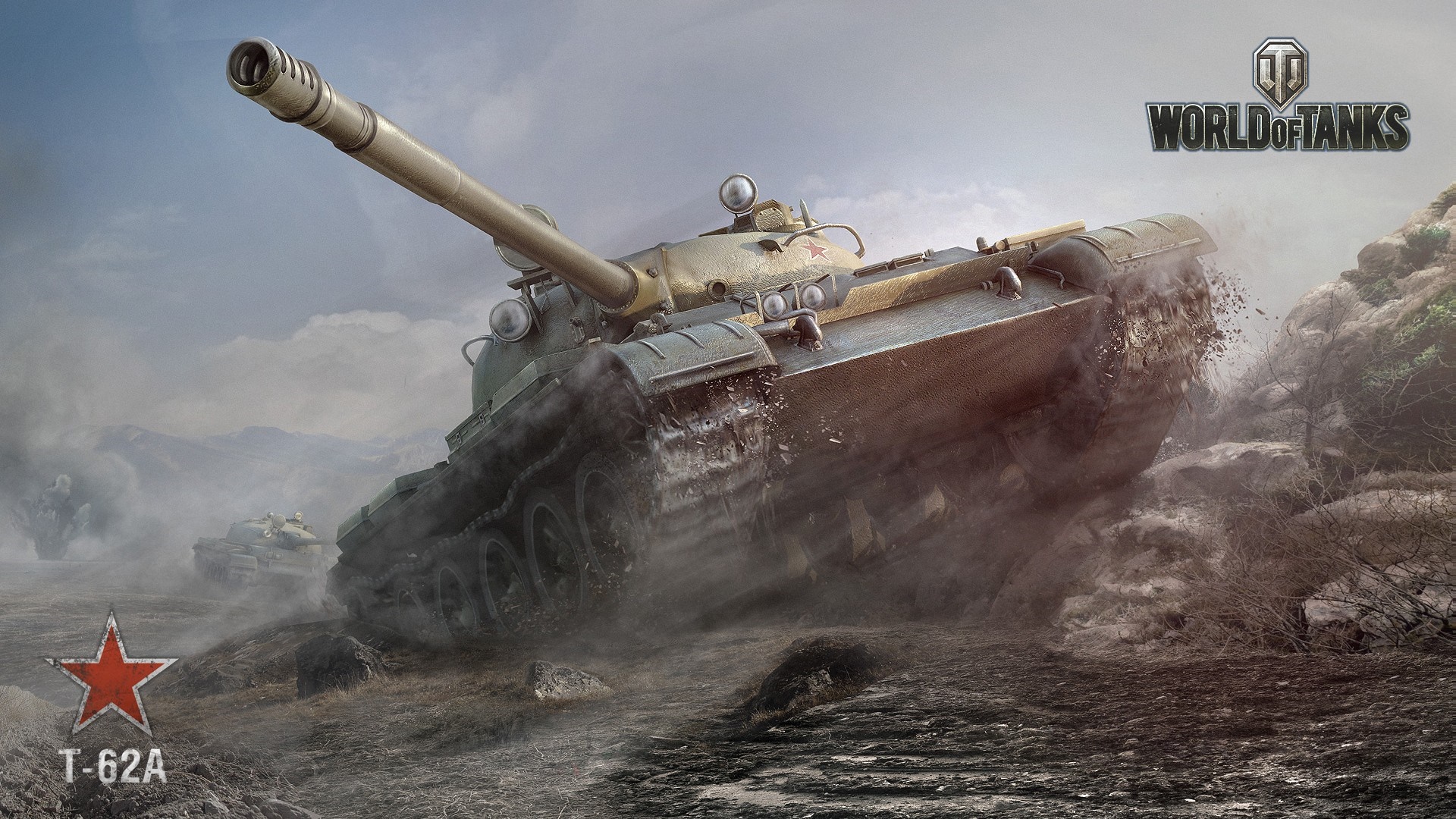 World of Tanks T-62A tank in combat HD Wallpaper