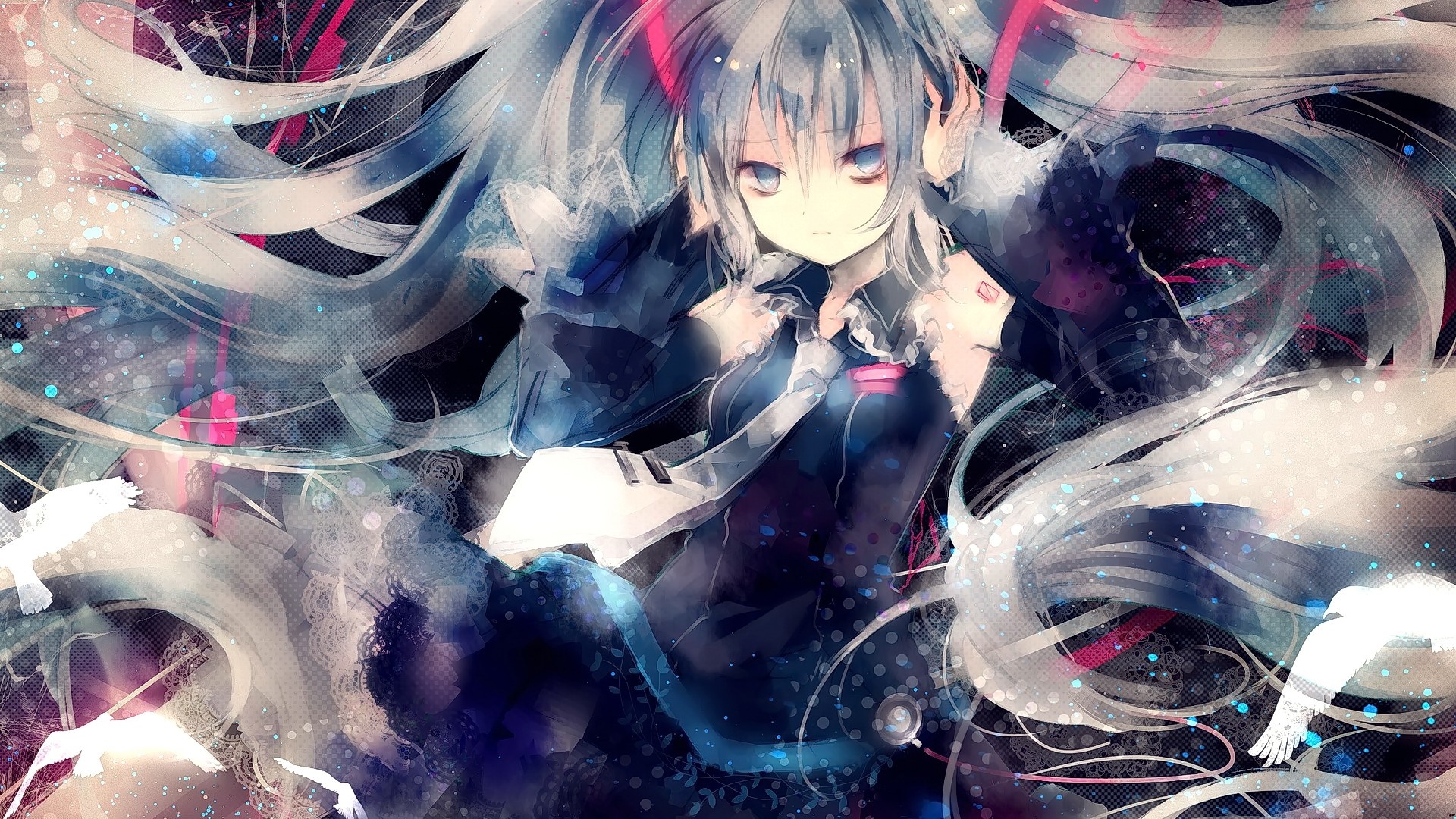 Hatsune Miku from Vocaloid HD Wallpaper
