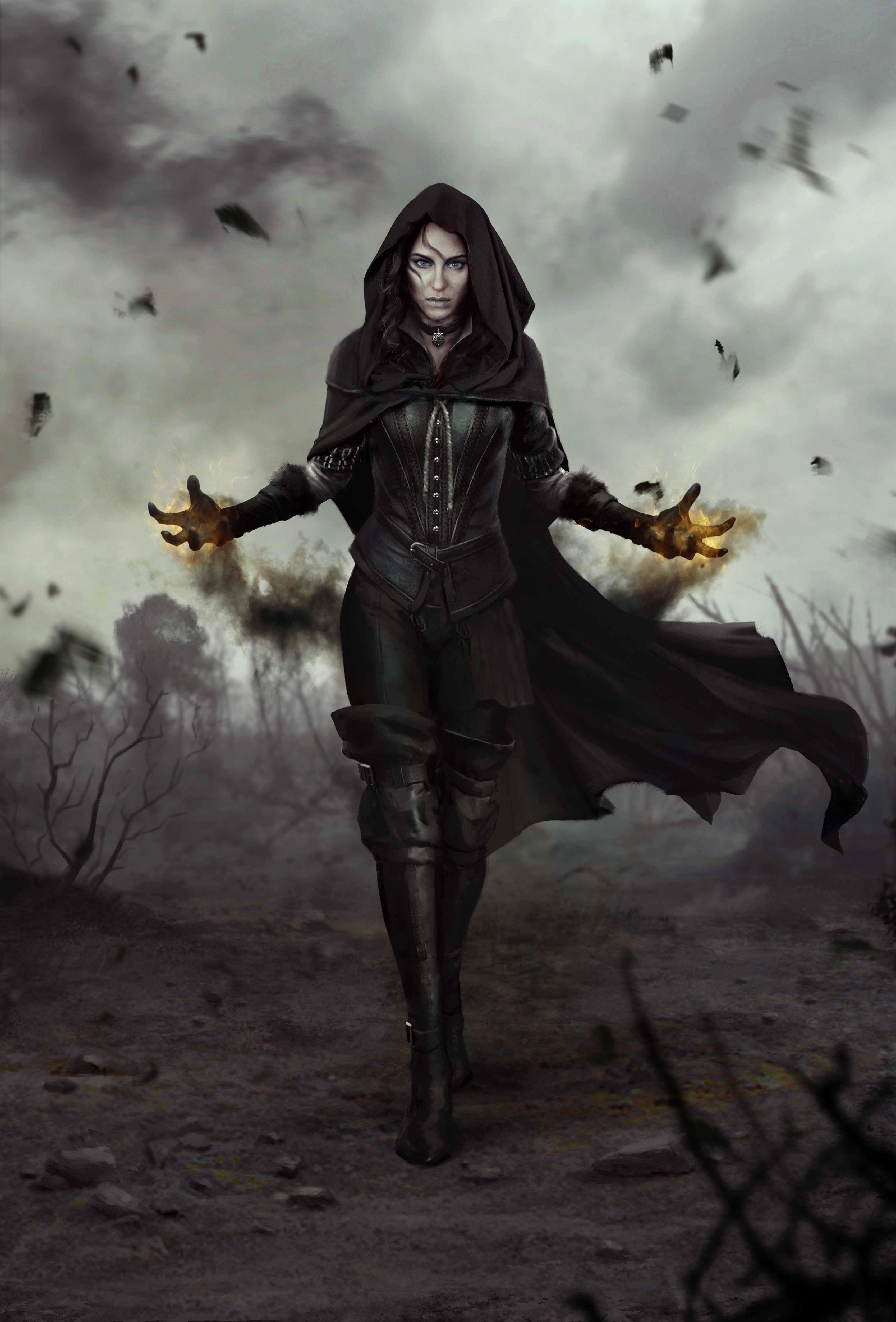 Yennefer of Vengerberg from The Witcher 3 Wild Hunt HD Wallpaper