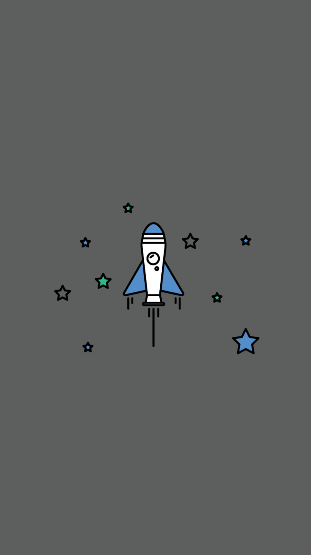 Rocket ship flying among stars illustration HD Wallpaper