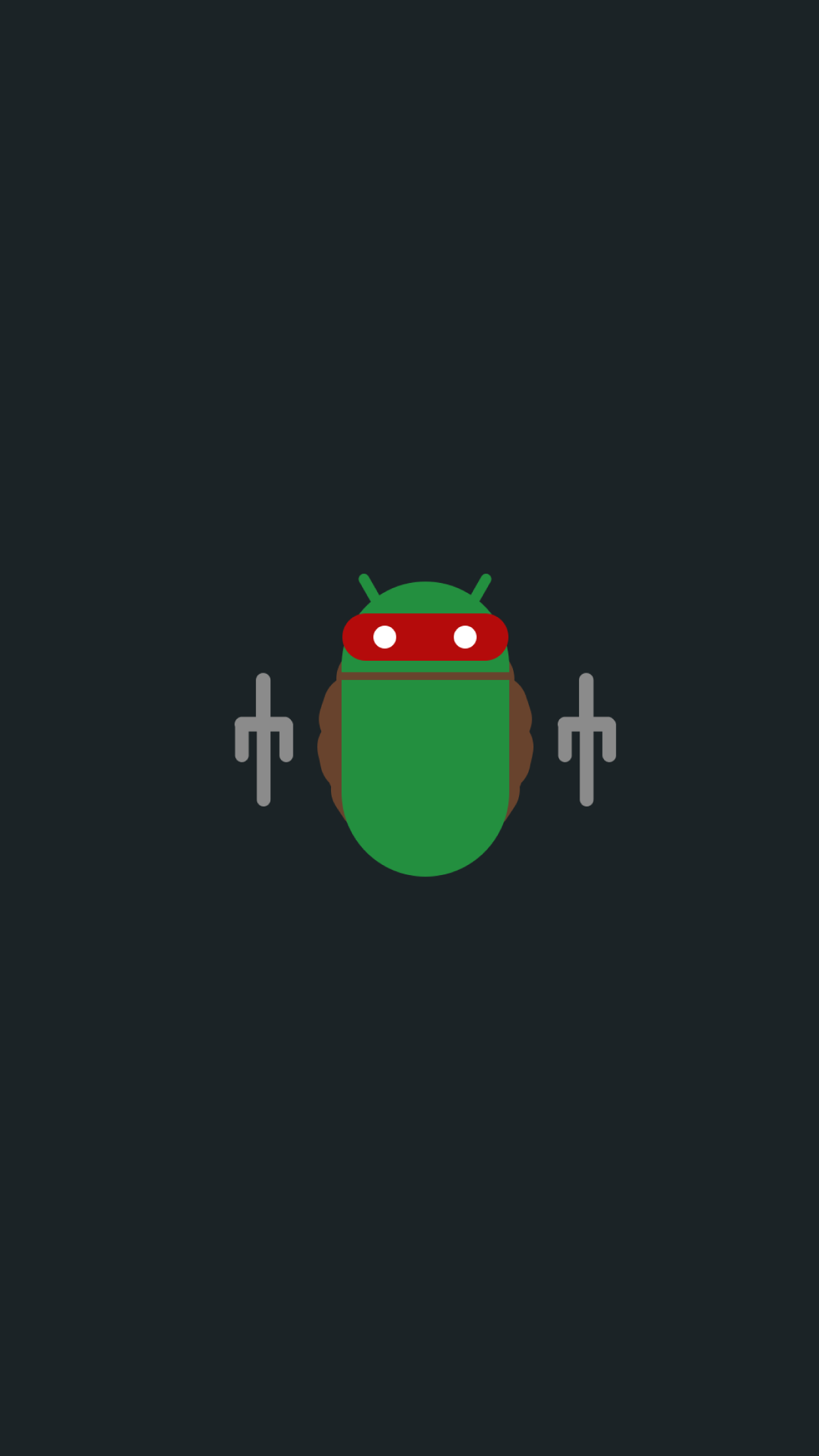 Android Robot as Michelangelo from Teenage Mutant Ninja Turtles HD Wallpaper
