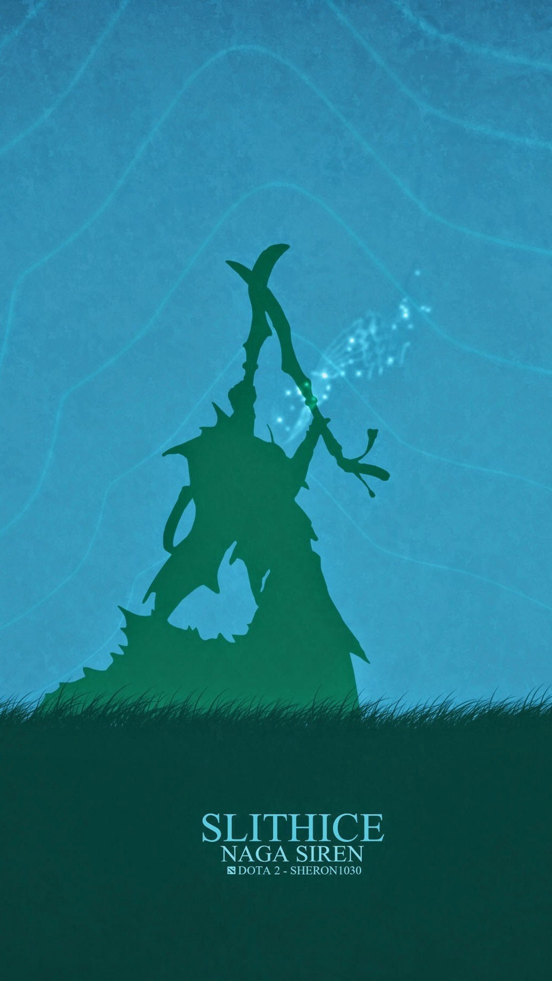 Slithice Naga Siren from Dota 2 HD Wallpaper