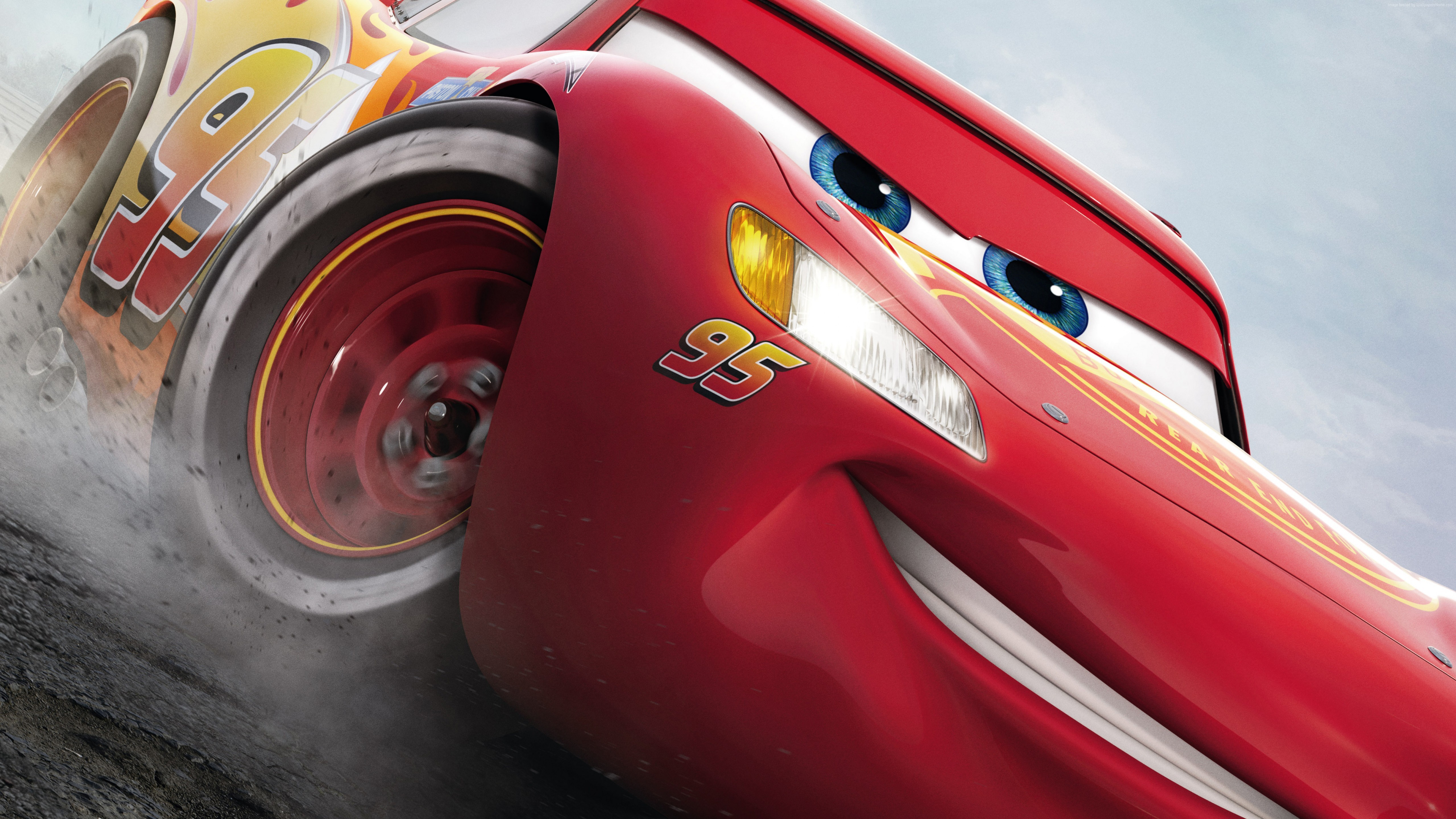 Cars 3, Lightning McQueen, poster, 5k HD Wallpaper