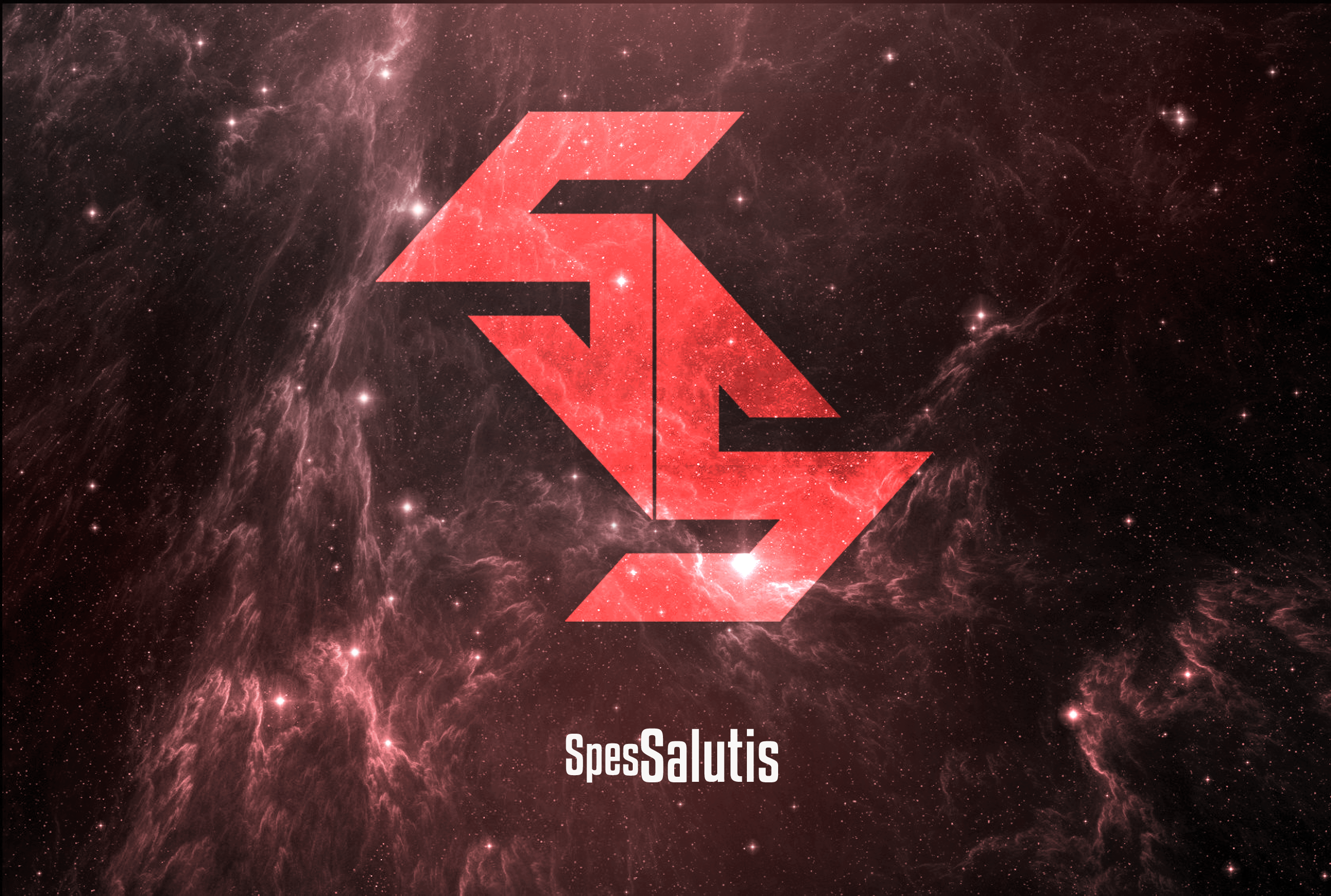 Spes Salutis logo in space illustration HD Wallpaper